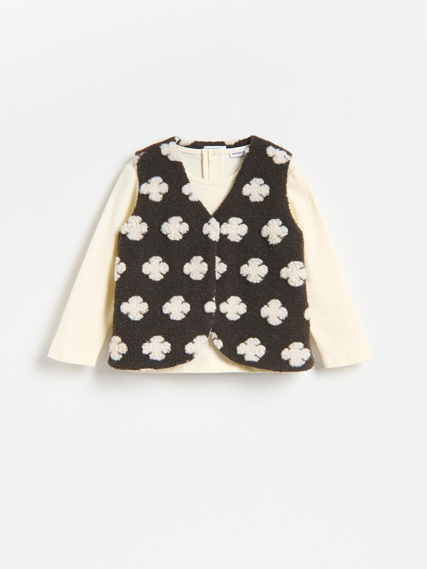 Multicolour Blouse With Vest, Multicolor, medium