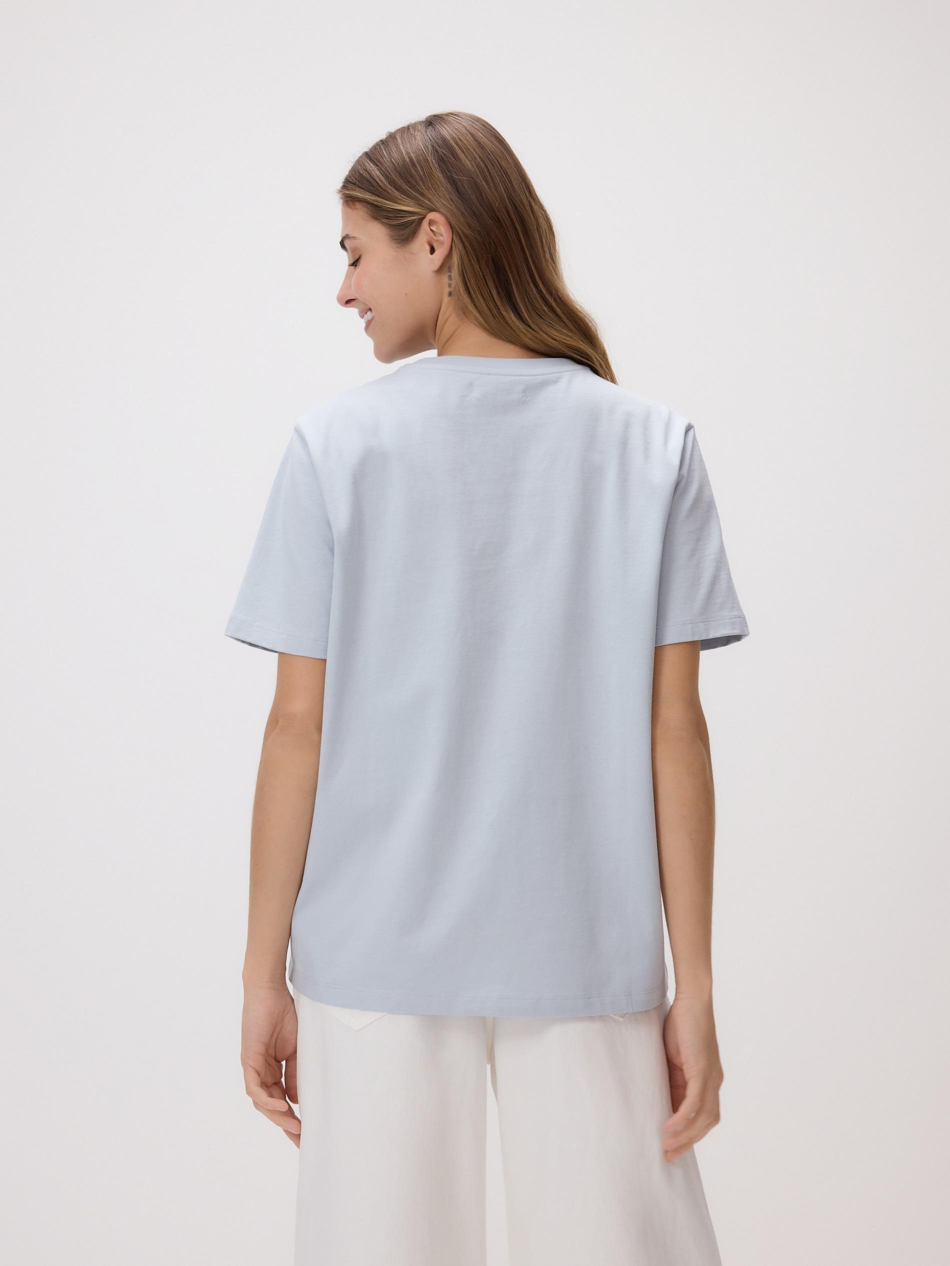 Blue T-Shirt With Print, Blue, large image number 3