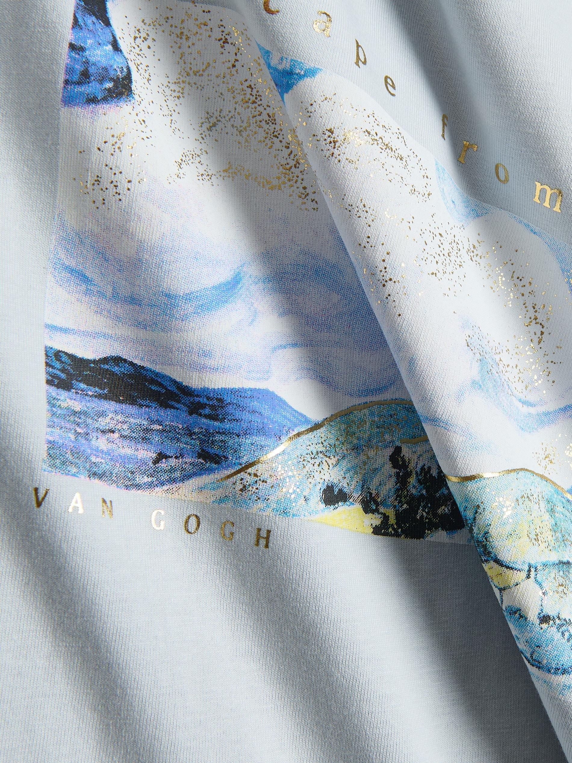 Blue T-Shirt With Print, Blue, large image number 5