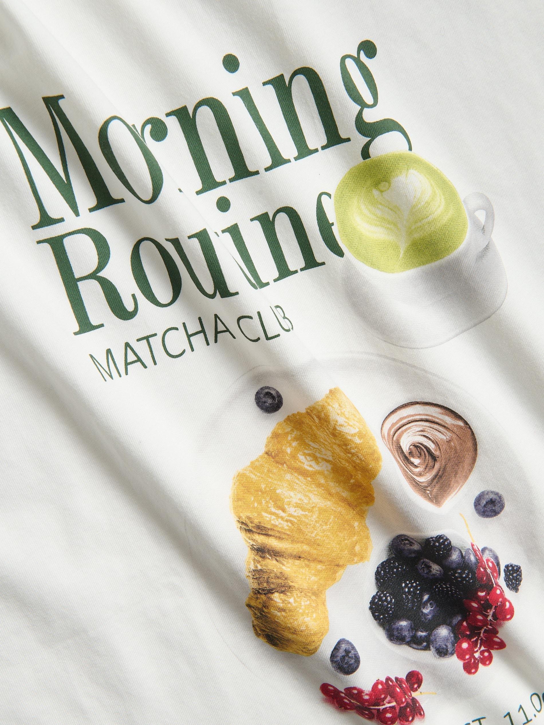 White Cotton T-Shirt With Print, White, large image number 4