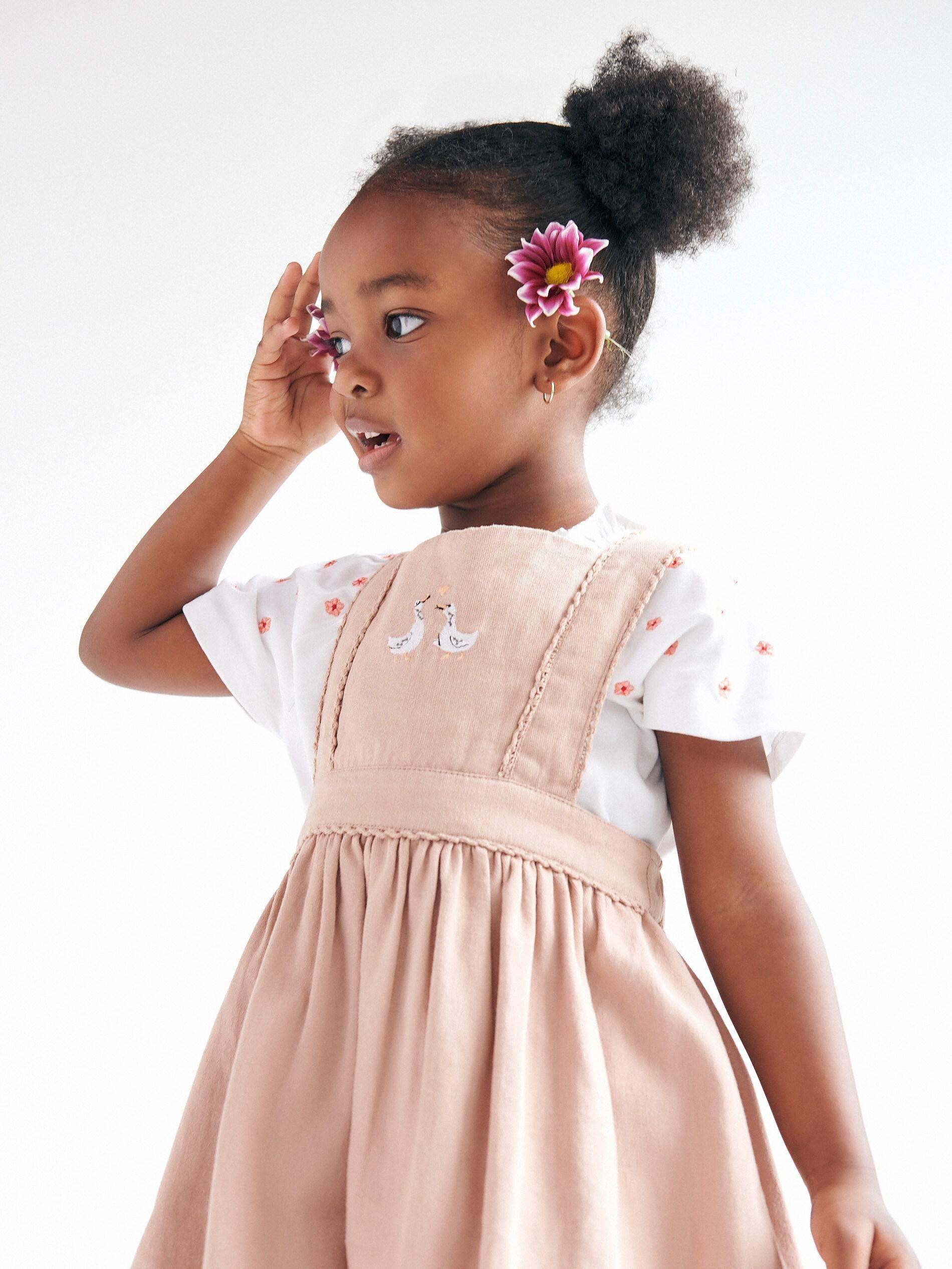 Cream Blouse With Button Detailing, Kids Girls, , large image number 1