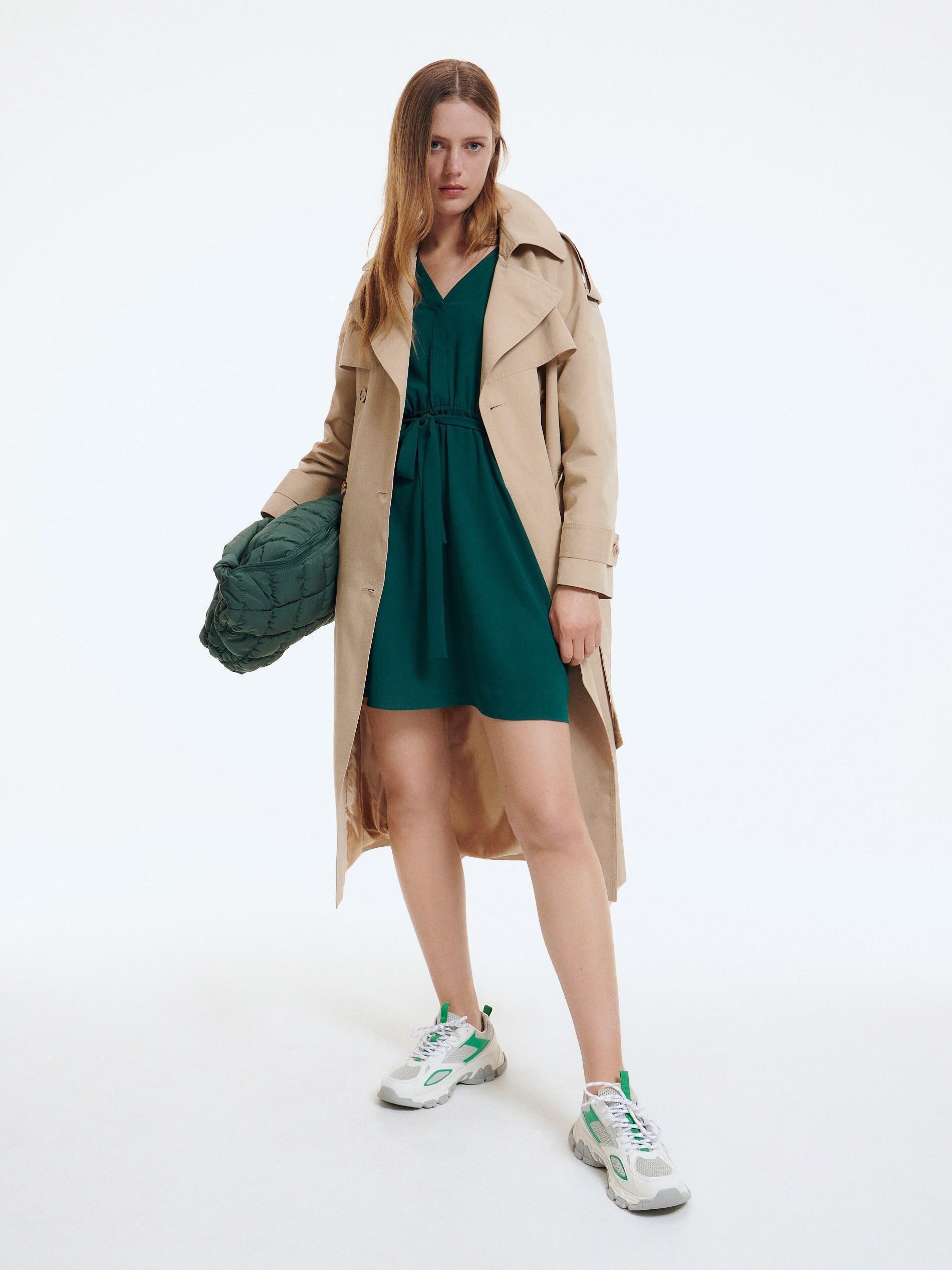 Yellow Green Mini Dress, , large image number 1