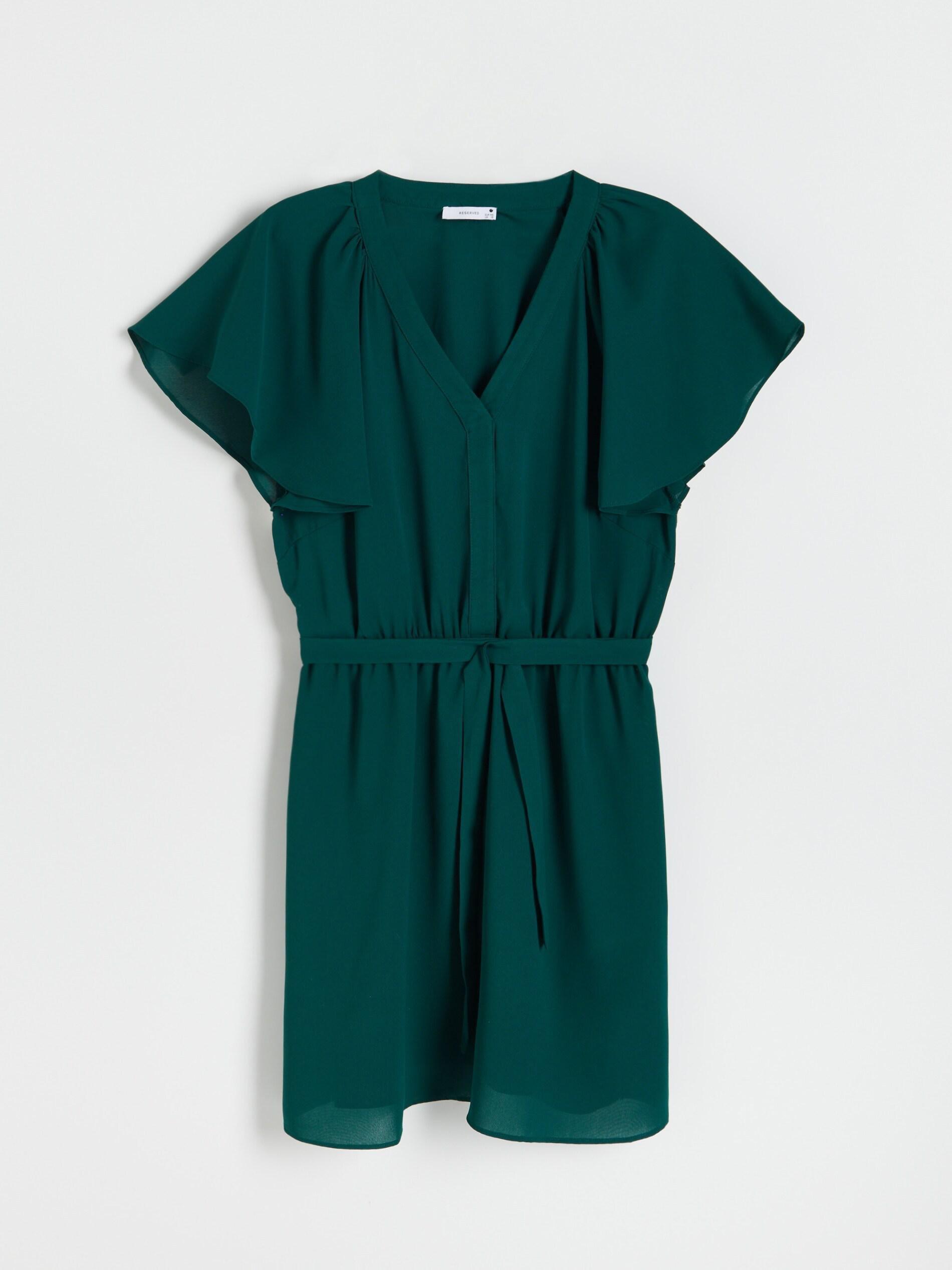 Yellow Green Mini Dress, , large image number 3