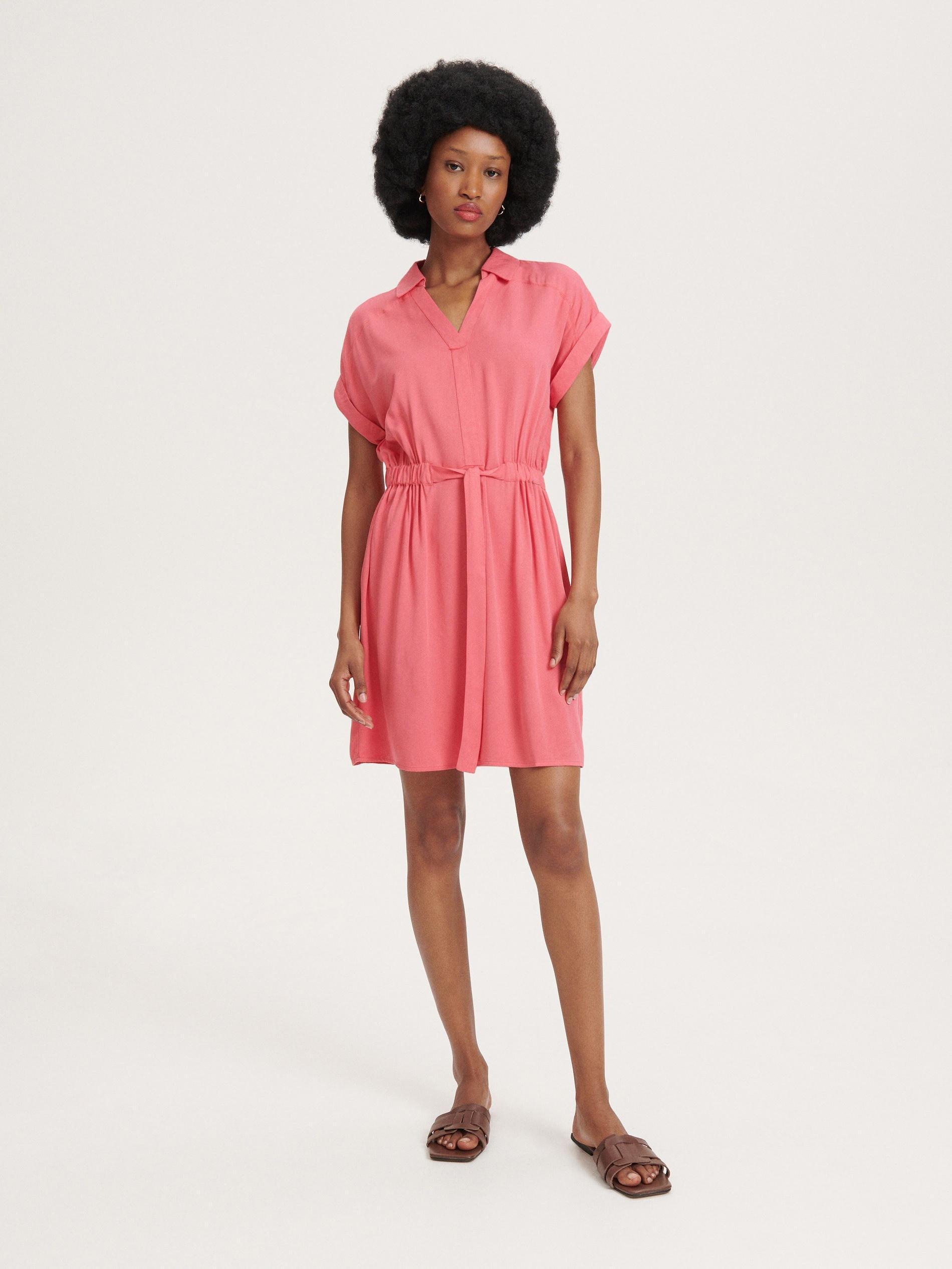 Pink Viscose Mini Dress, , large image number 0