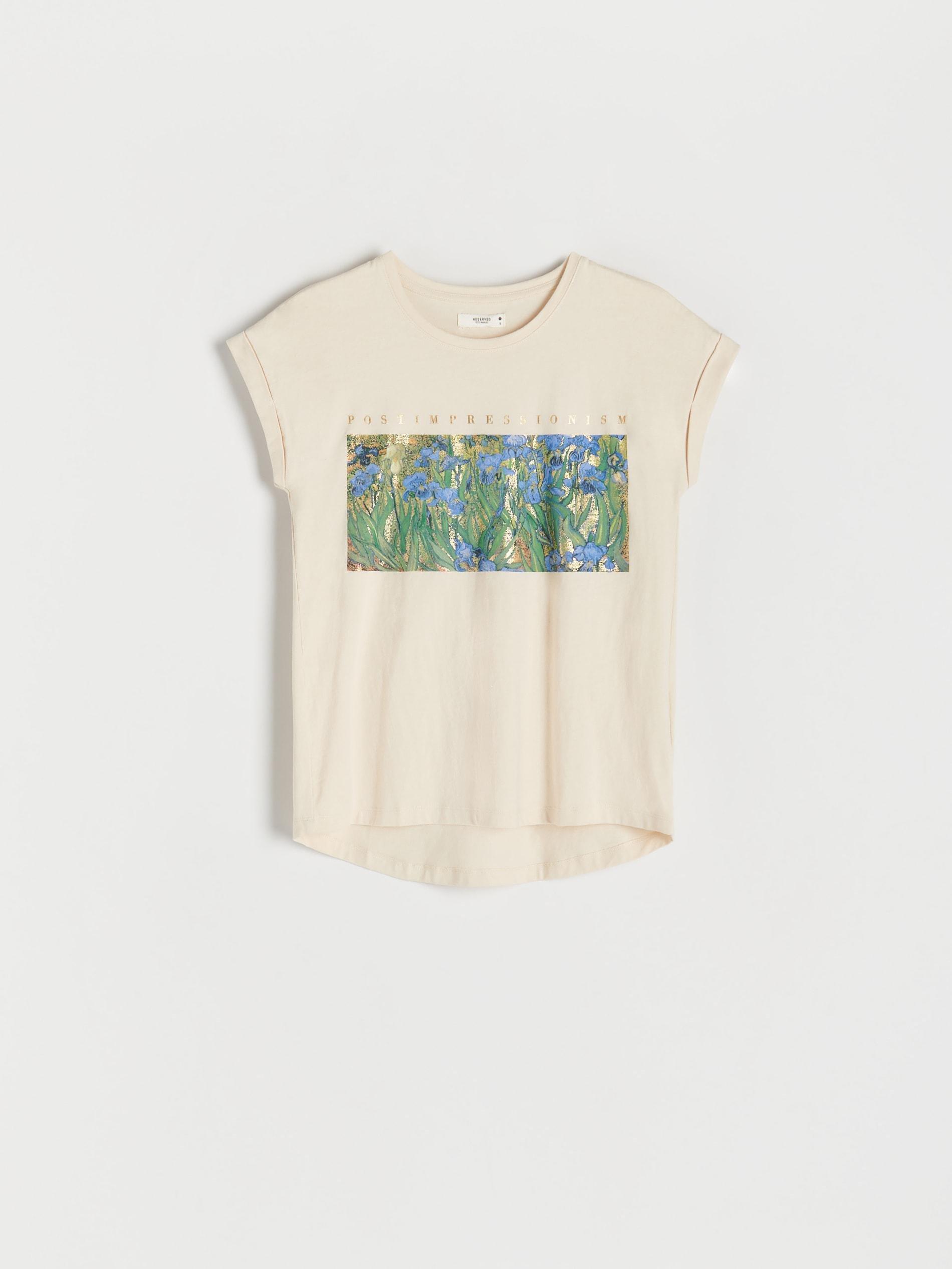 Ivory Kimono T-shirt with print, , large image number 4