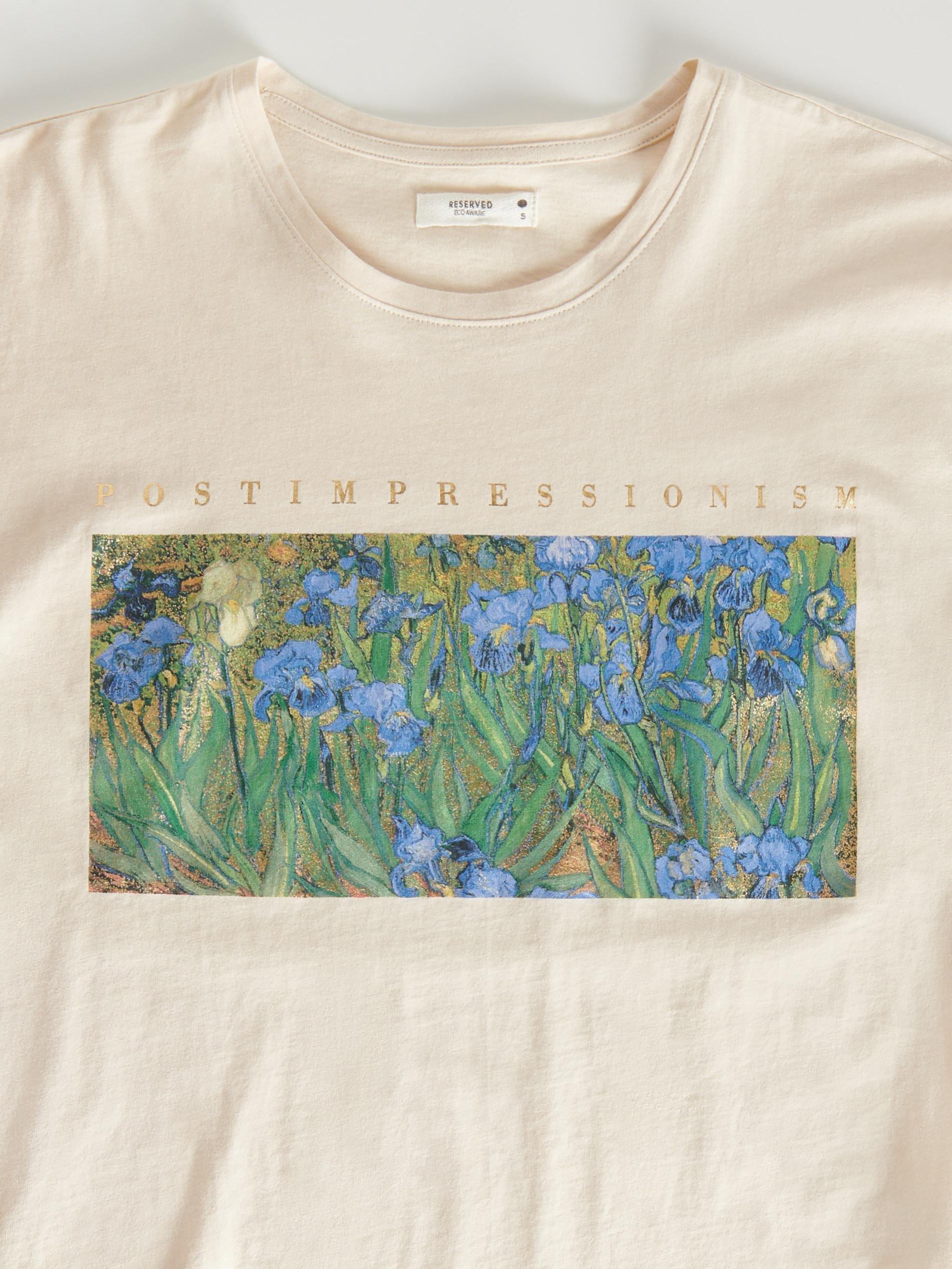 Ivory Kimono T-shirt with print, , large image number 5