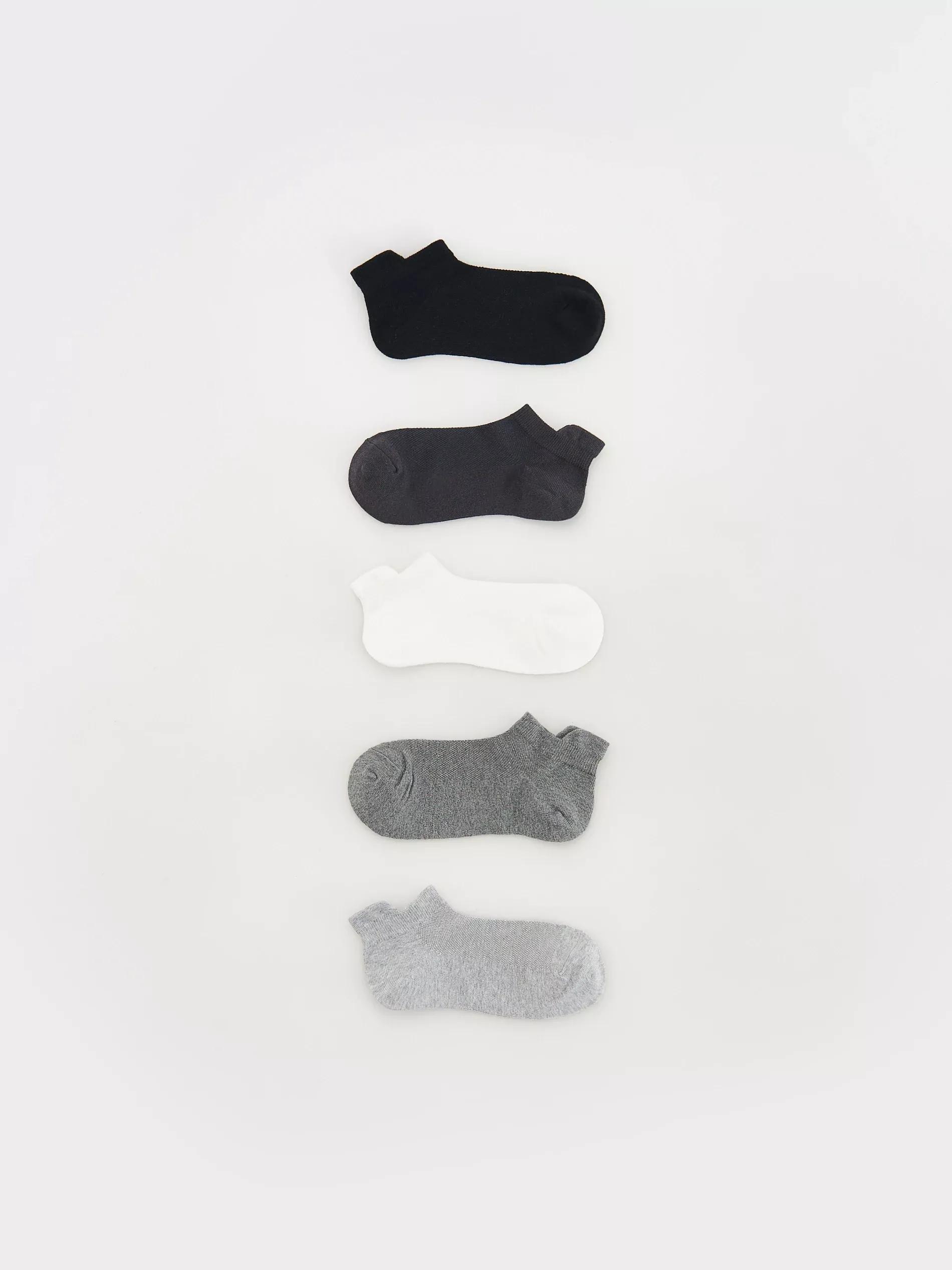 Black Socks, Set Of 5, , large image number 0