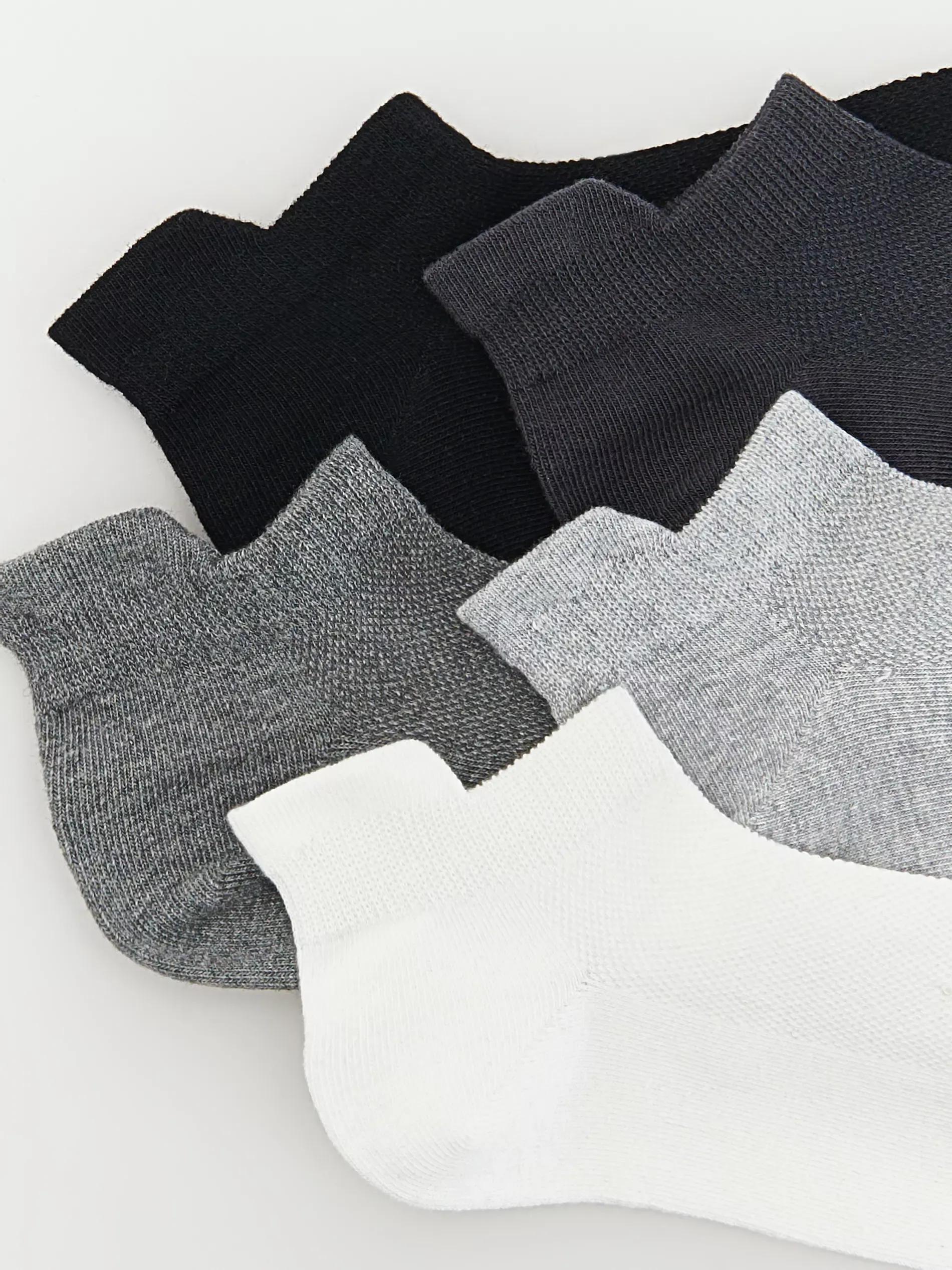 Black Socks, Set Of 5, , large image number 1