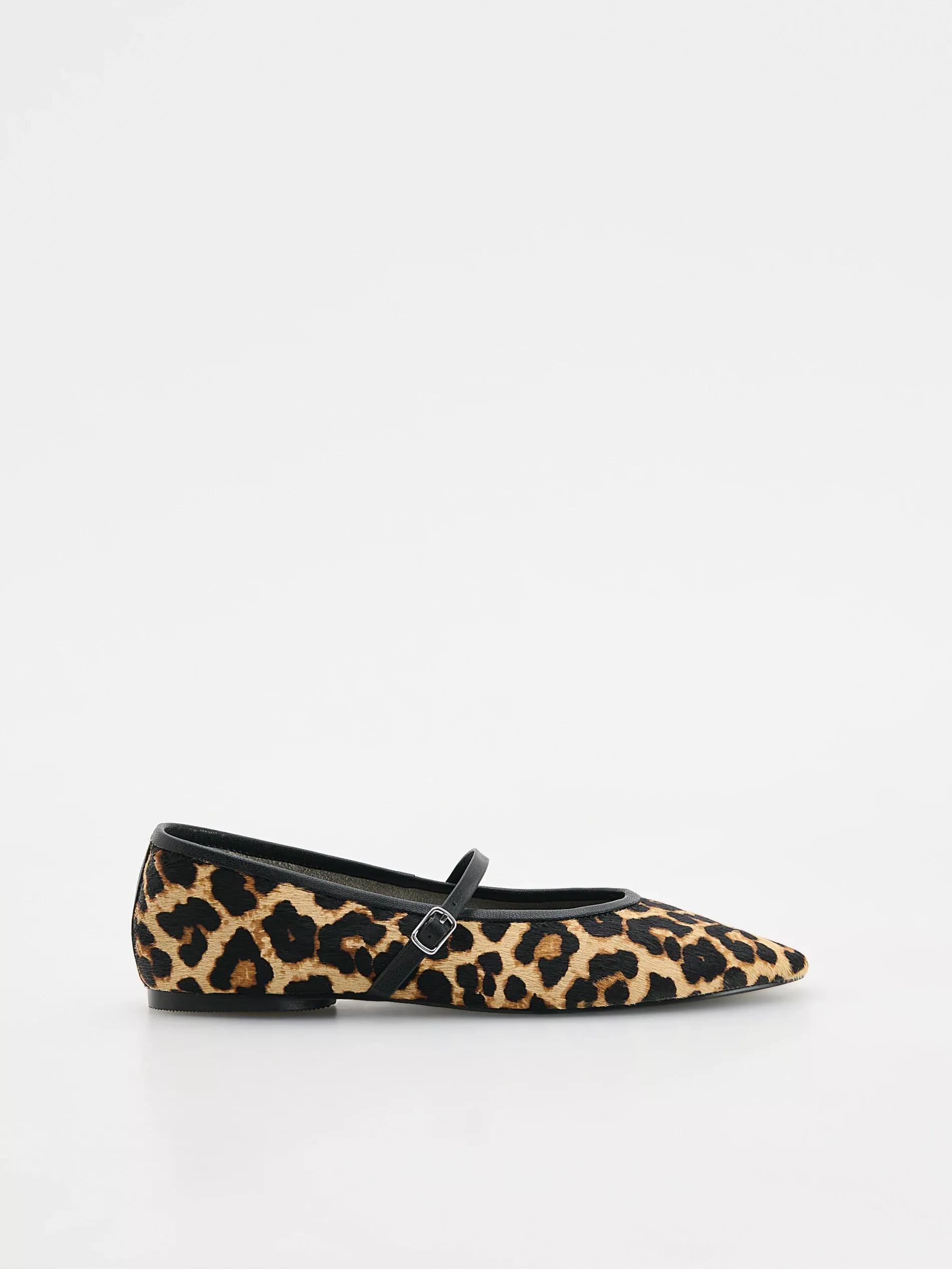 Beige Mary Jane Ballerinas, , large image number 0