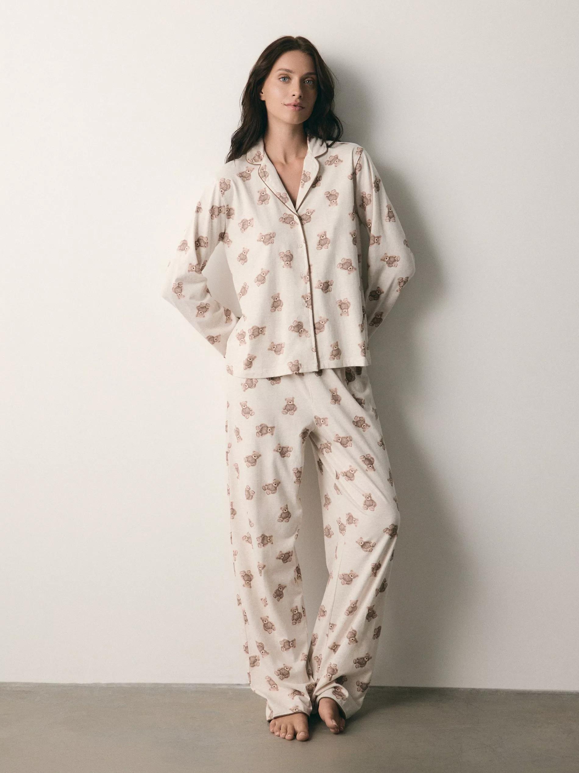 Beige Pyjama, Beige, large image number 1