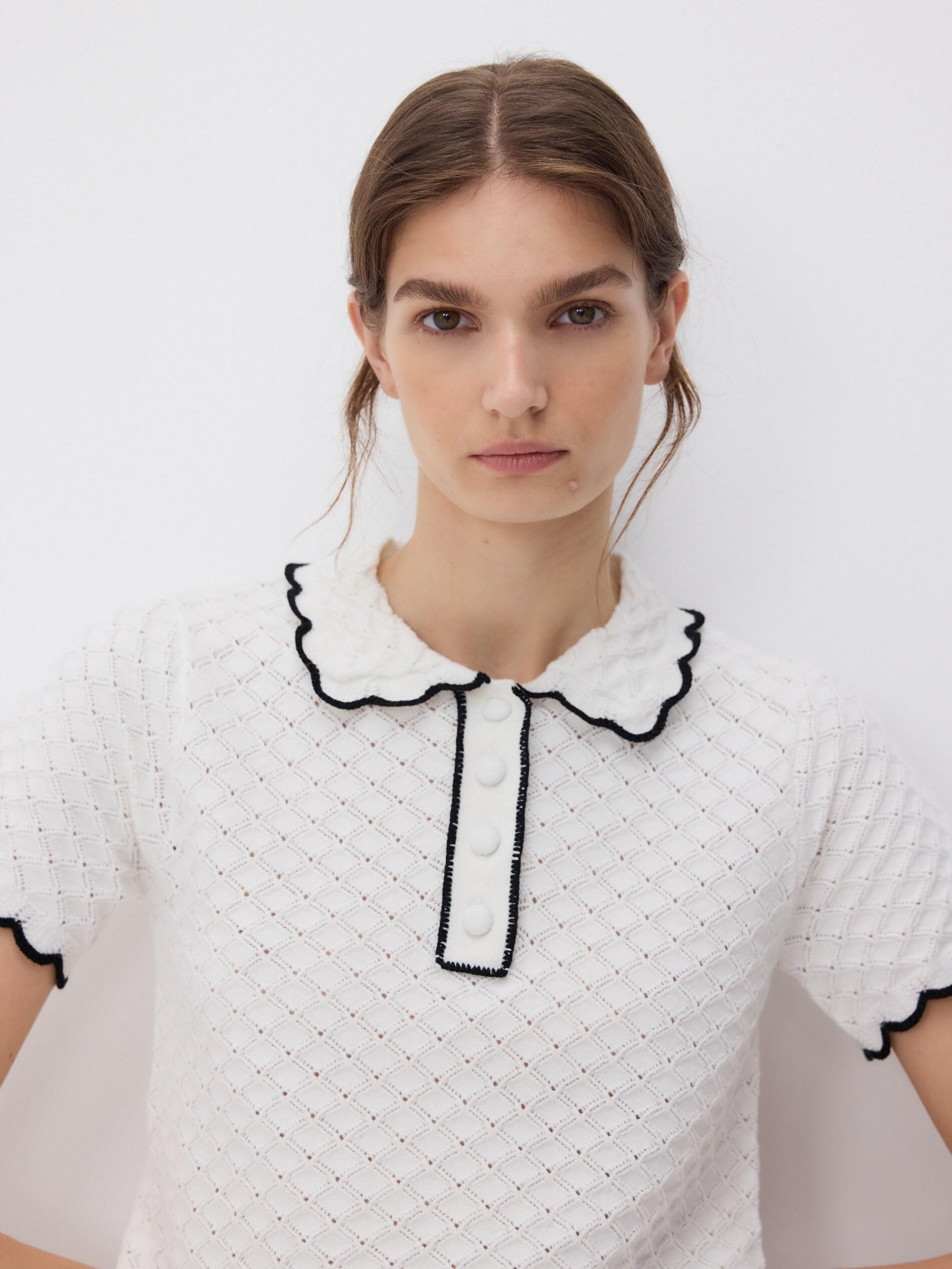 Beige Blouse, Ivory, medium