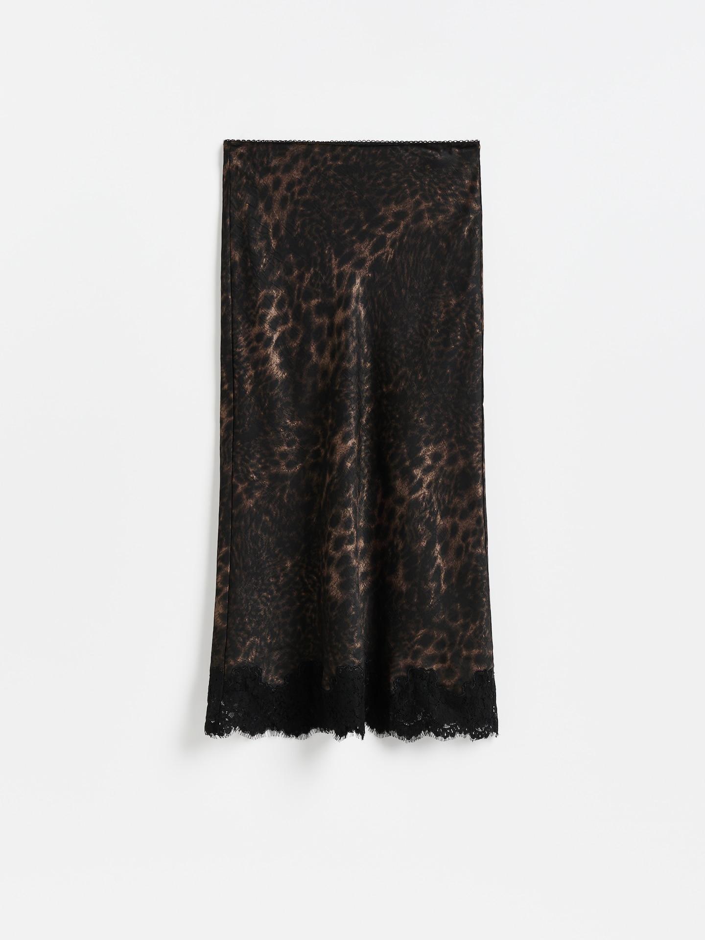 Multicolour Midi Skirt With Lace Detail, Multicolor, large image number 3
