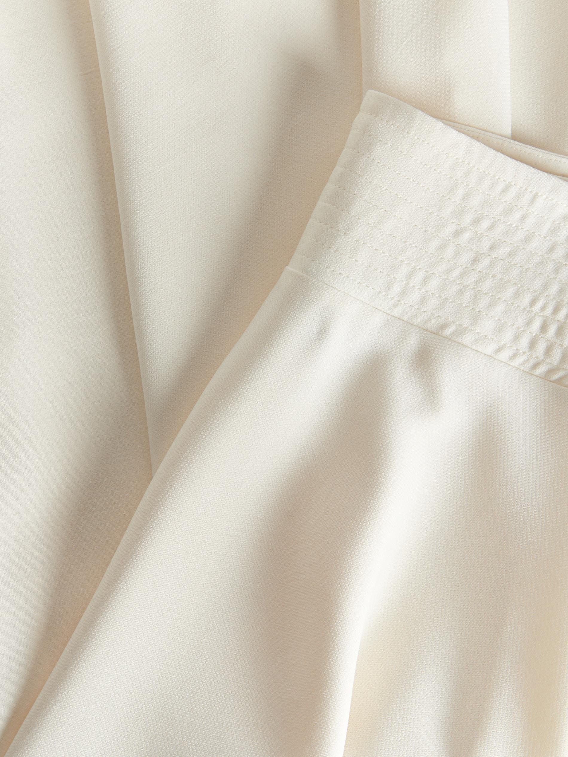 Cream Flared Midi Skirt, , large image number 4