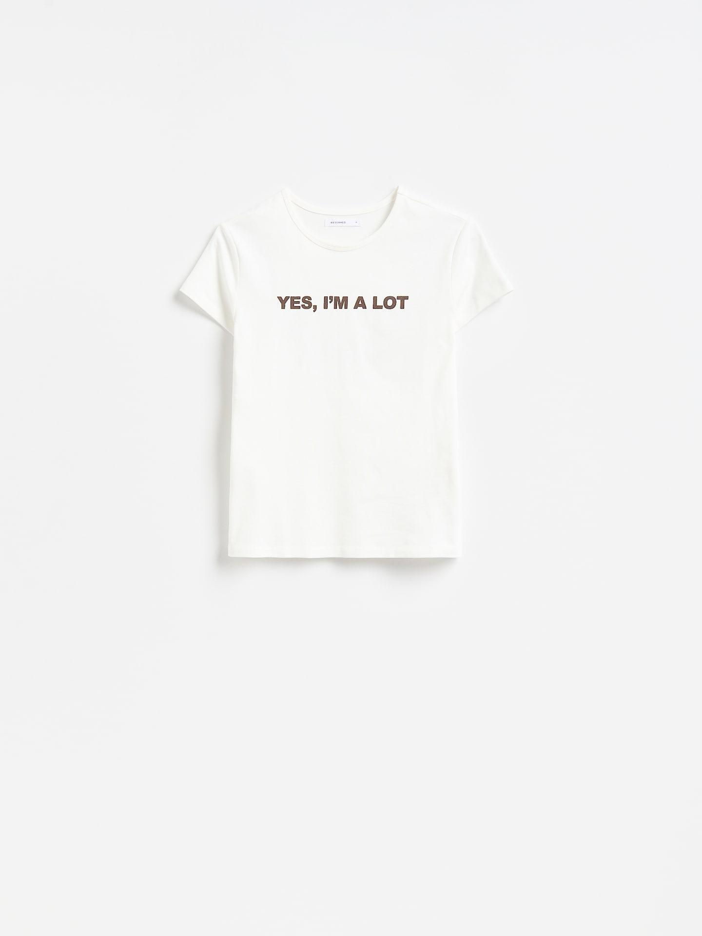 White T-Shirt With Print, White, large image number 3