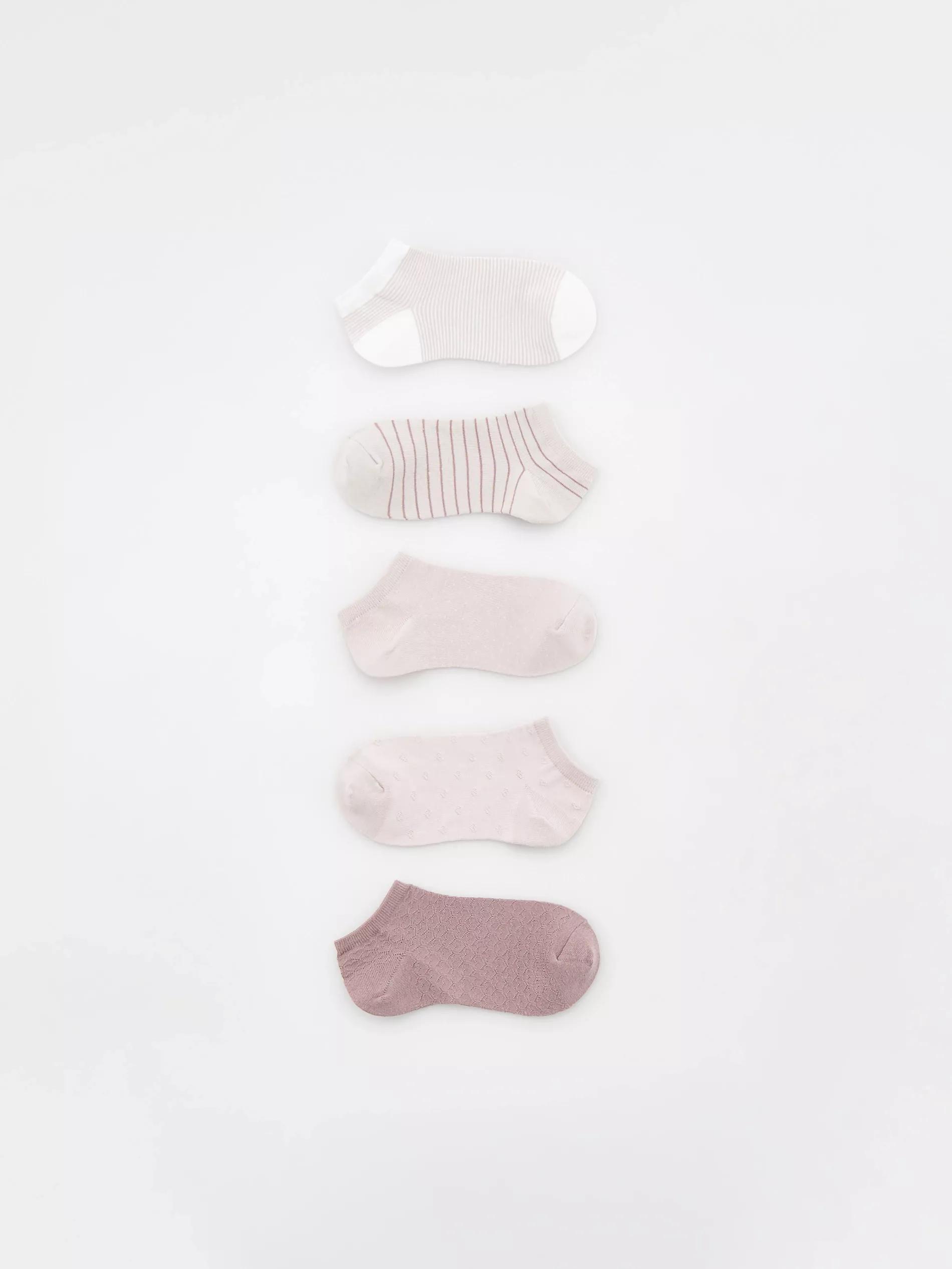 Pink Cotton Rich Socks 5 Pack, , large image number 1