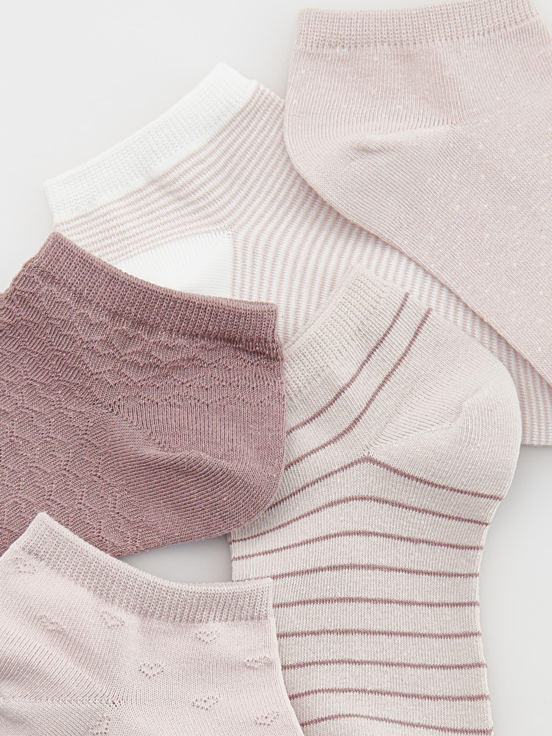 Pink Cotton Rich Socks 5 Pack, , large image number 2