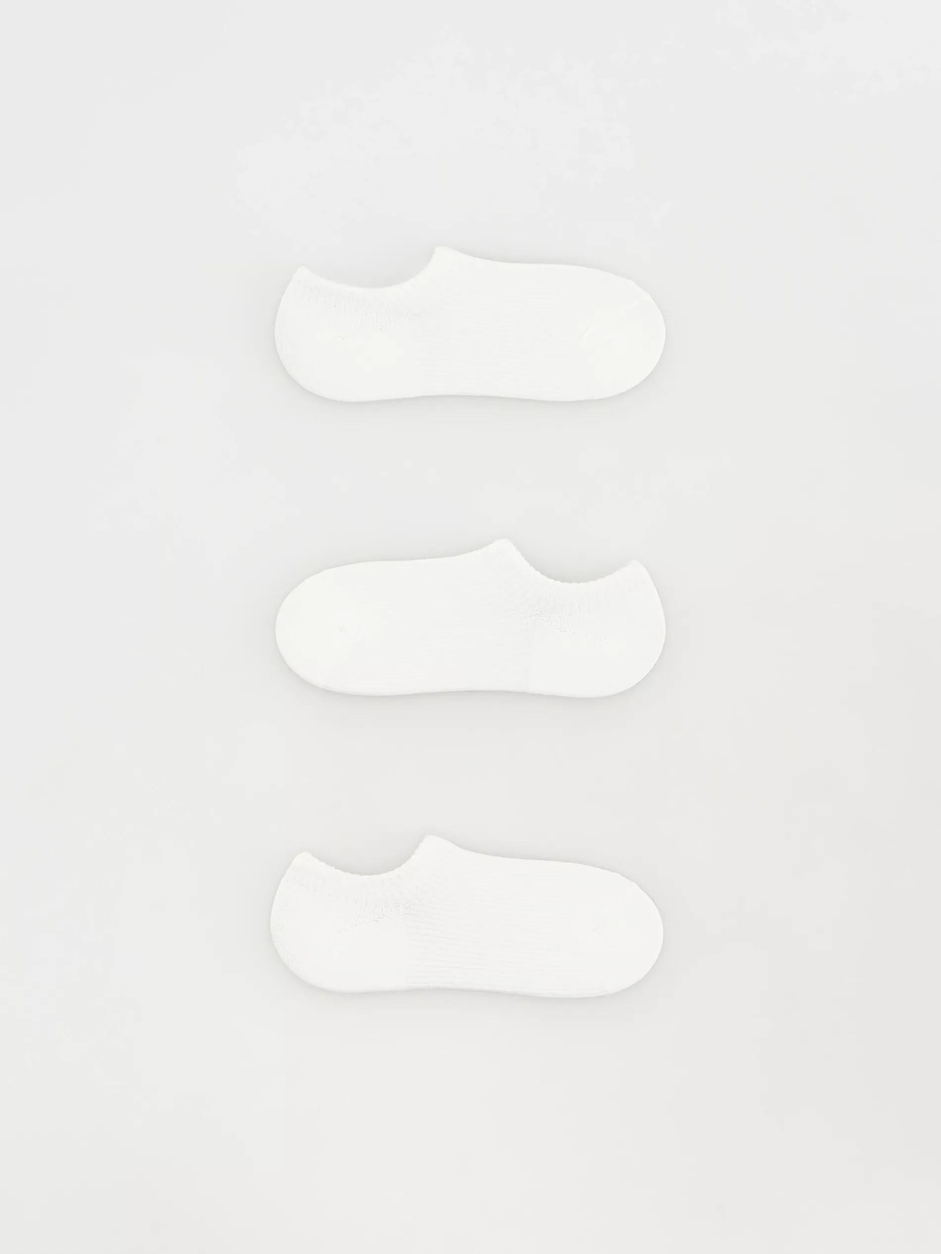 Cream Socks Set Of 3, , large image number 0