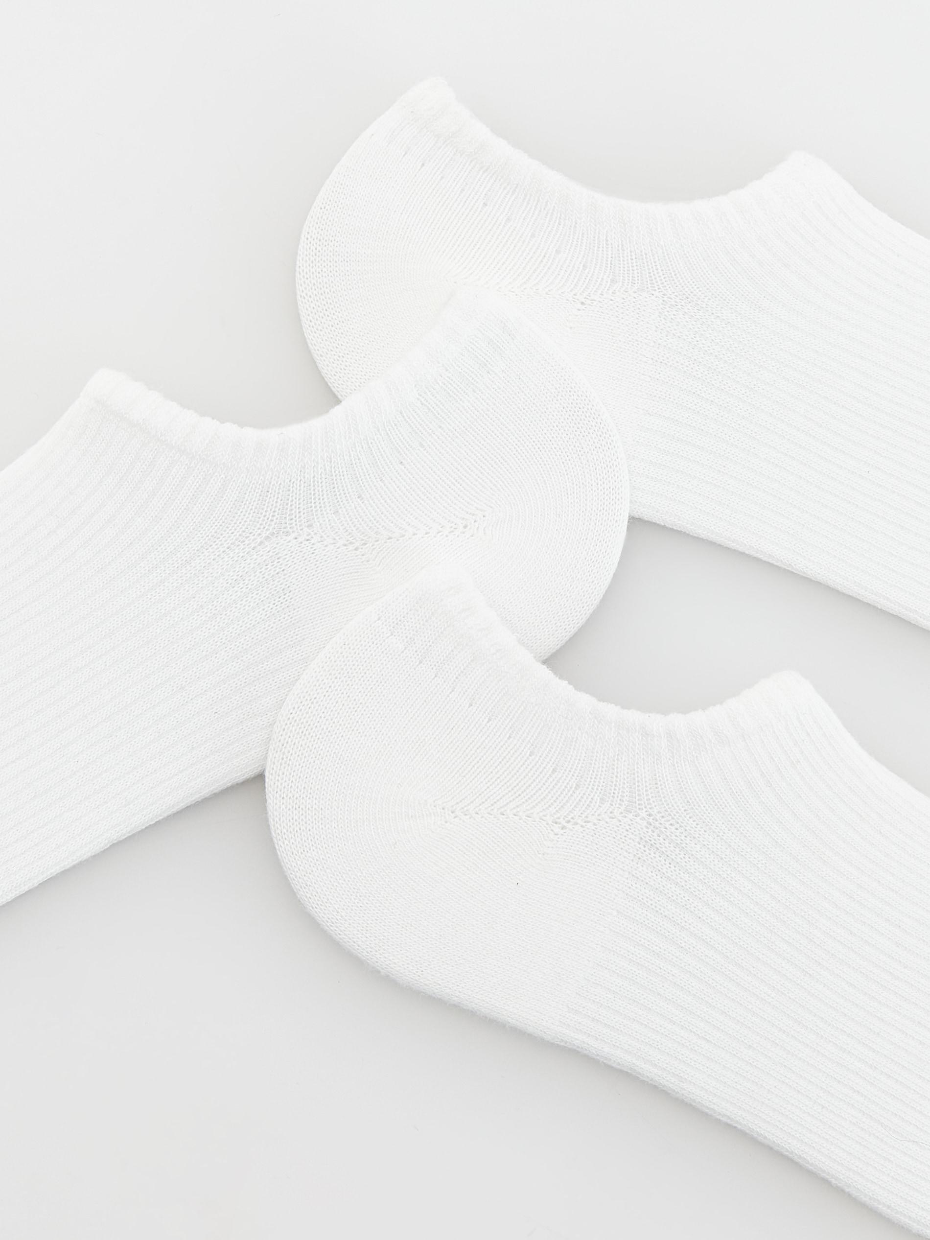 Cream Socks Set Of 3, , large image number 3