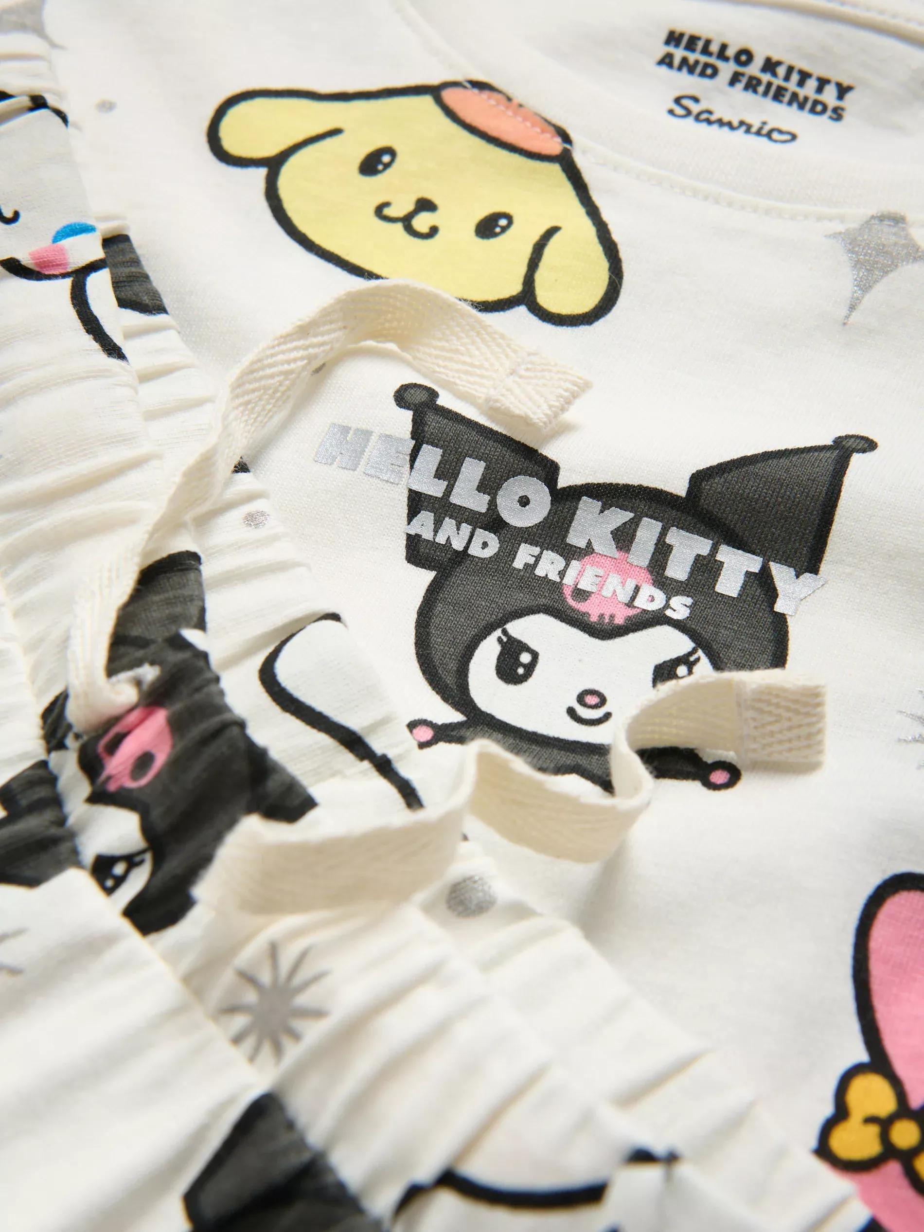 CREAM Hello Kitty and Friends twoâ€‘piece pajamas, Ivory, large image number 1