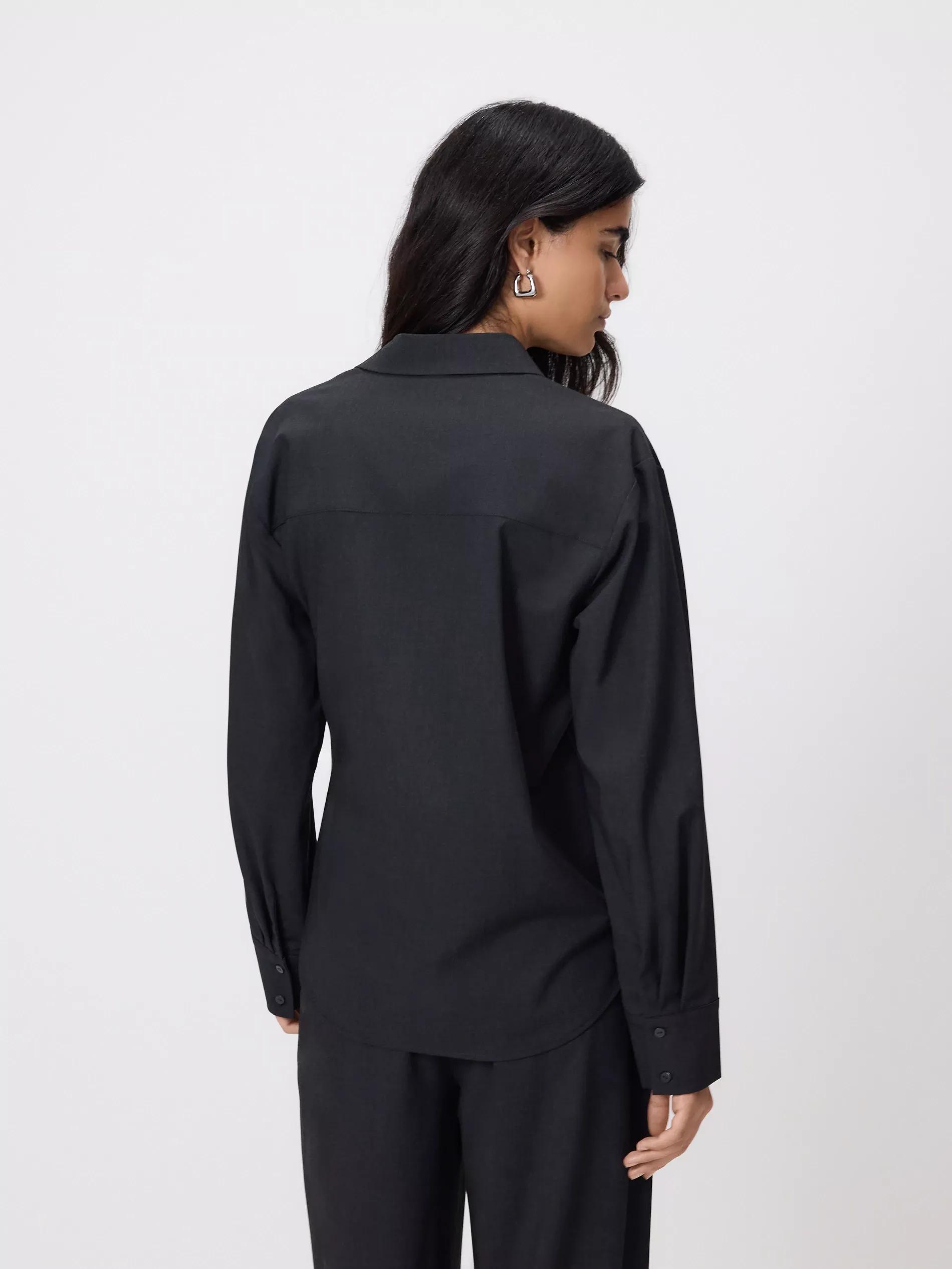 Grey Shirt With Viscose And Wool, Grey, large image number 3