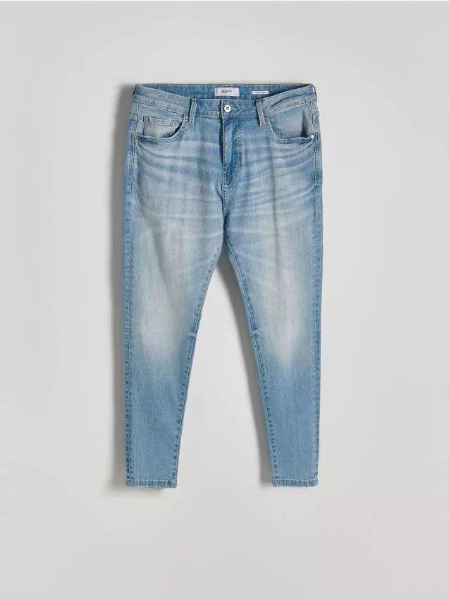 Blue Slim-Fit Jeans In Carrot Fit, , medium