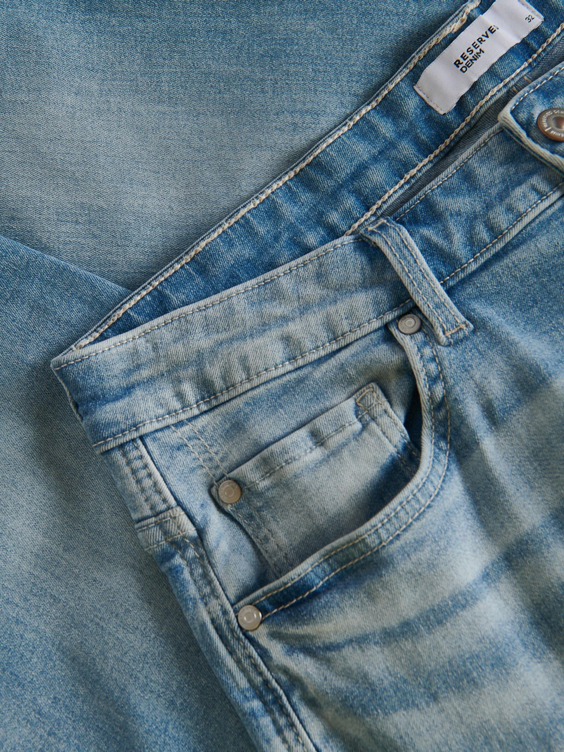 Blue Slim-Fit Jeans In Carrot Fit, , large image number 6