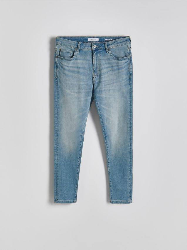 Blue Slim-Fit Jeans In Carrot Fit, , large image number 0