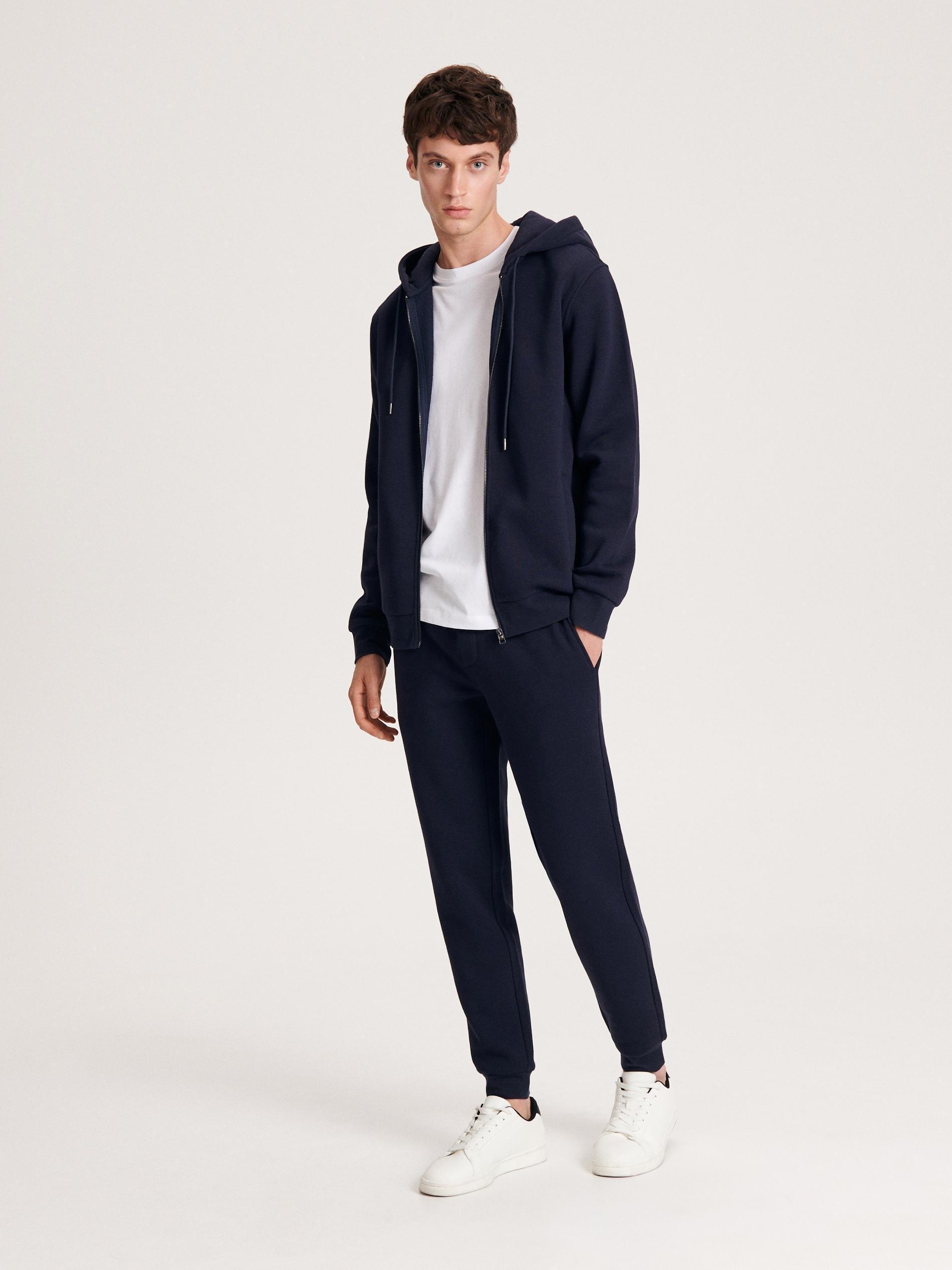 Navy Regular Fit Tracksuit Bottoms, , large image number 0