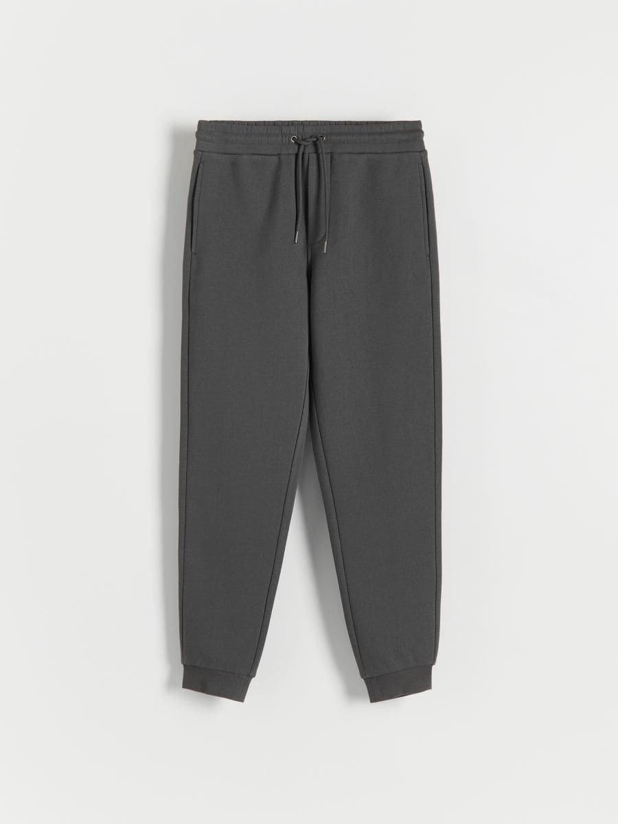 Grey Regular Fit Tracksuit Bottoms, , large image number 0