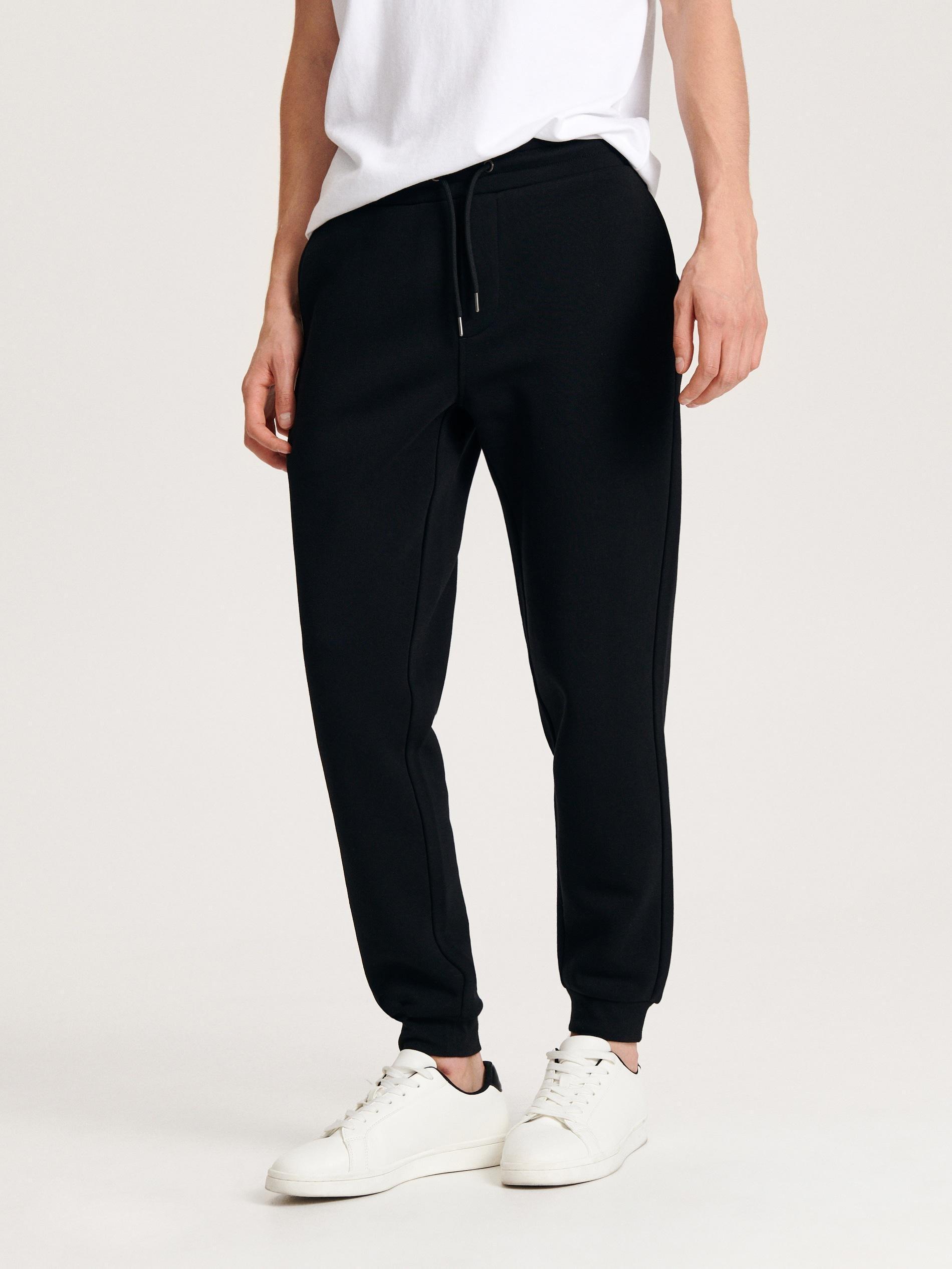 Black Regular Fit Tracksuit Bottoms, , large image number 3