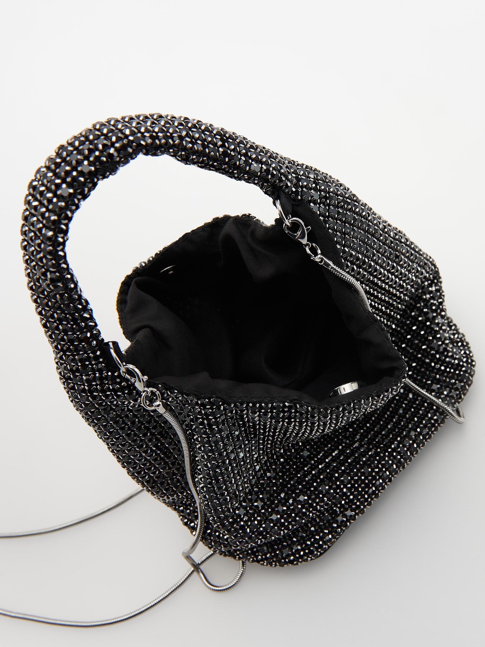 Black Rhinestone Bag, , large image number 5