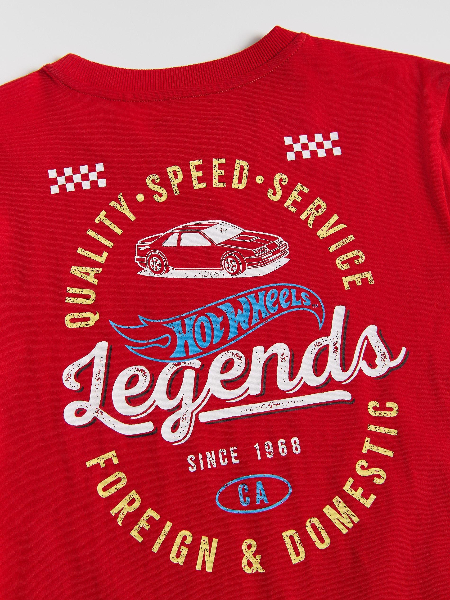 Red Hot Wheels Pyjama Set, Red, large image number 2