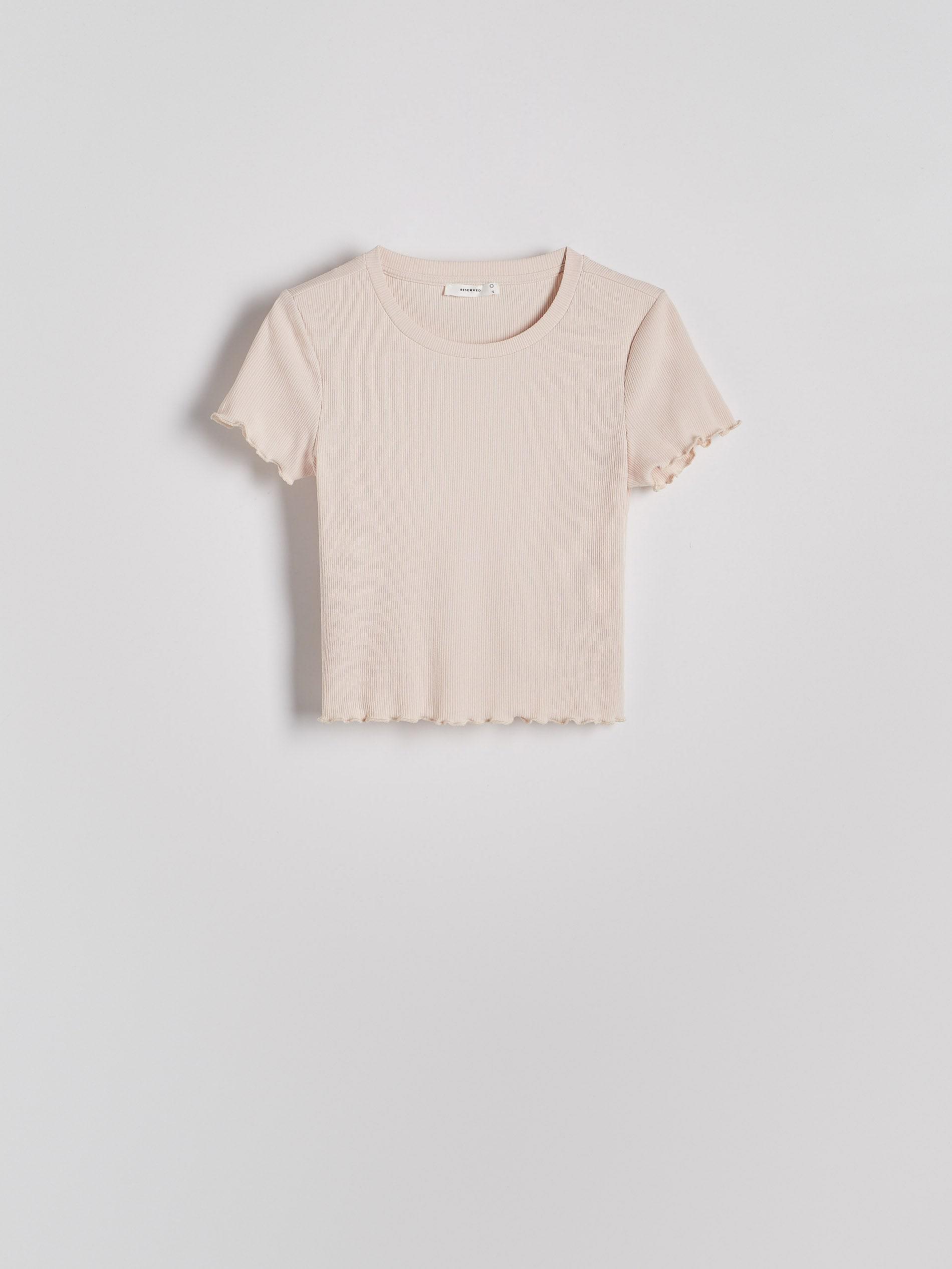 Beige Round Neck T-Shirt, , large image number 4