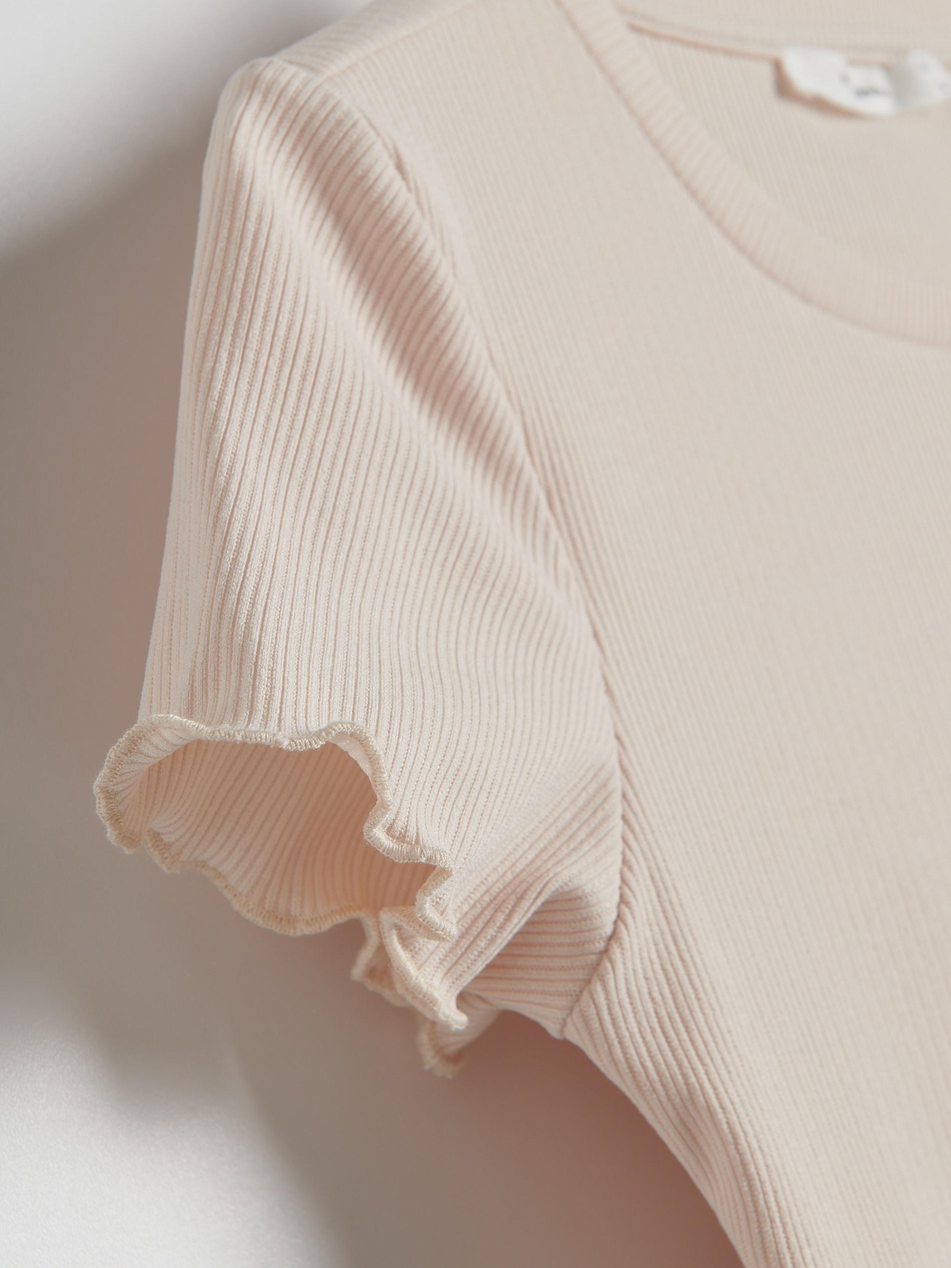 Beige Round Neck T-Shirt, , large image number 5