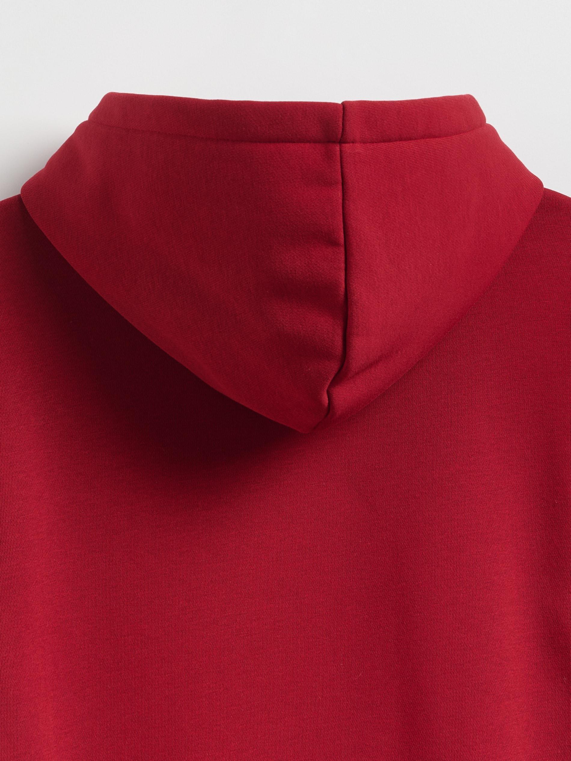 MAROON Jersey dress, Burgundy, large image number 4