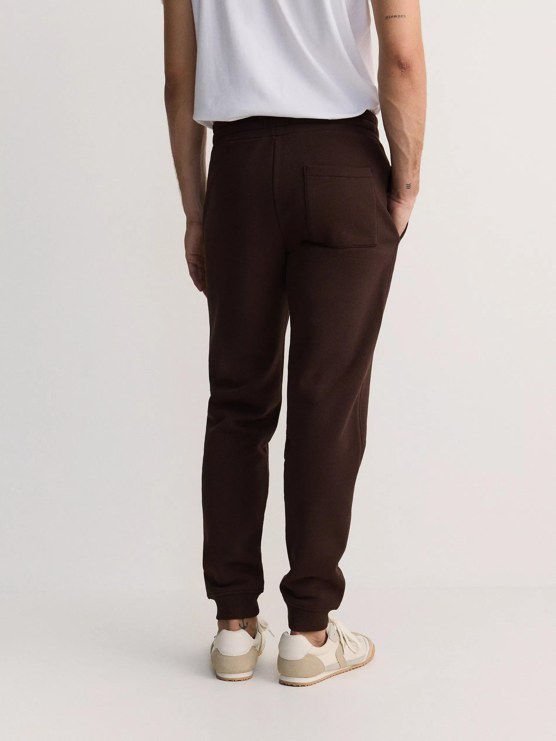 Brown Regular Fit Tracksuit Bottoms, , large image number 4