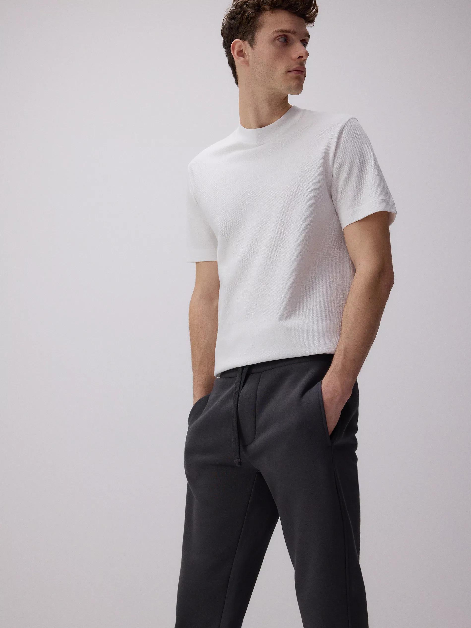 Grey Regular Fit Tracksuit Bottoms, , large image number 5
