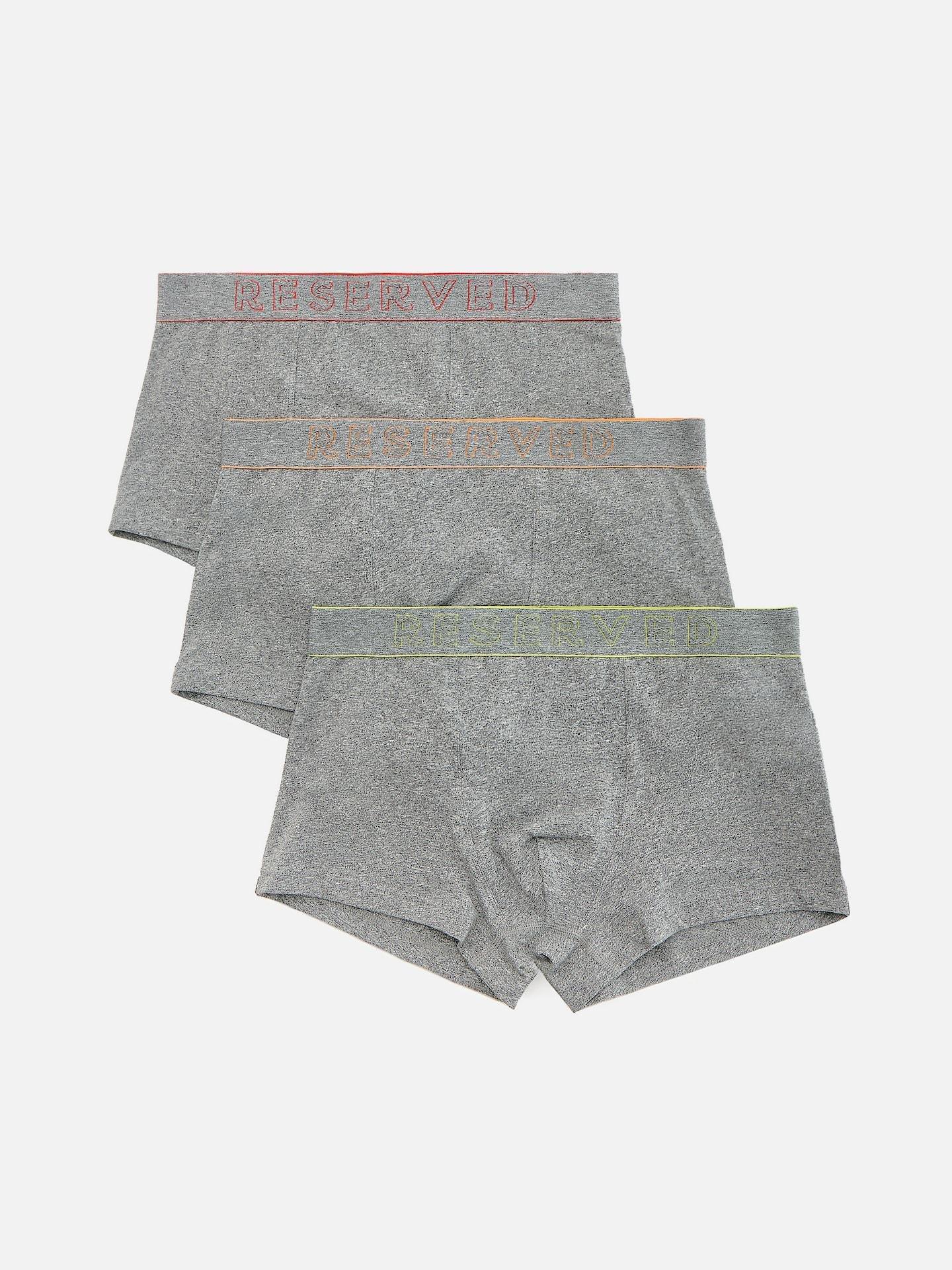 Grey Classic Boxers 3 Pack, Grey, medium