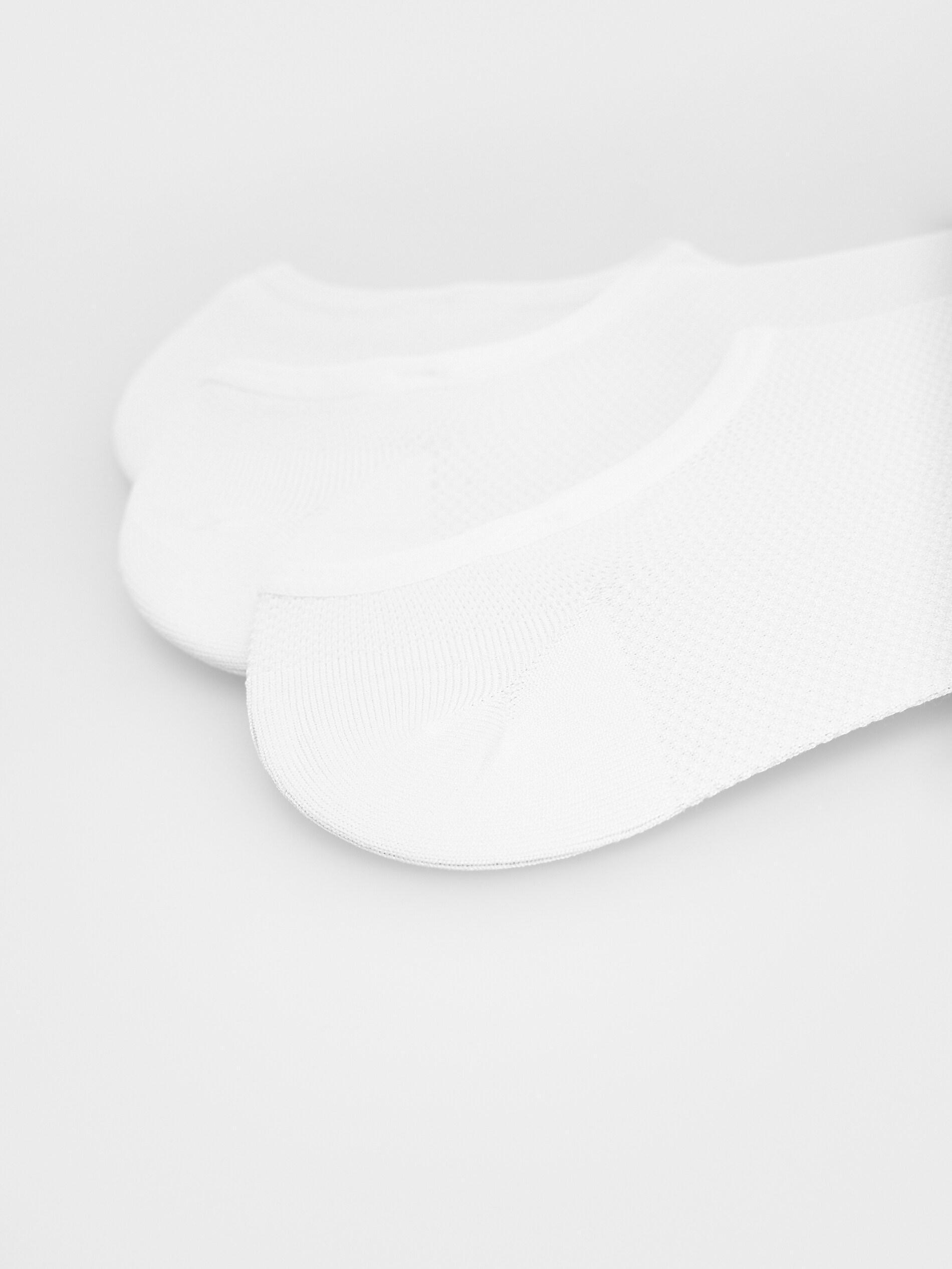 White Cotton Socks, Set Of 3, , large image number 1