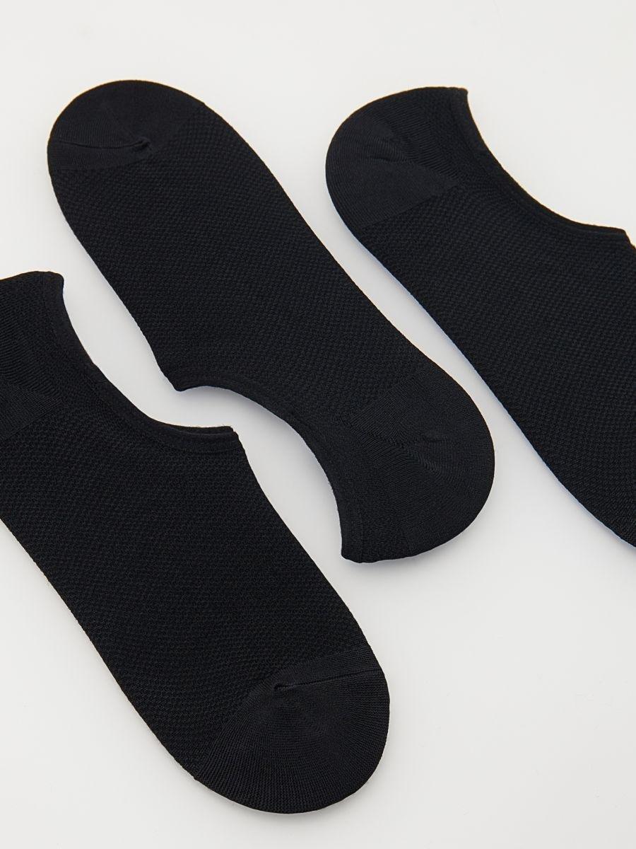 Black Short Socks, Set Of 3, , large image number 1