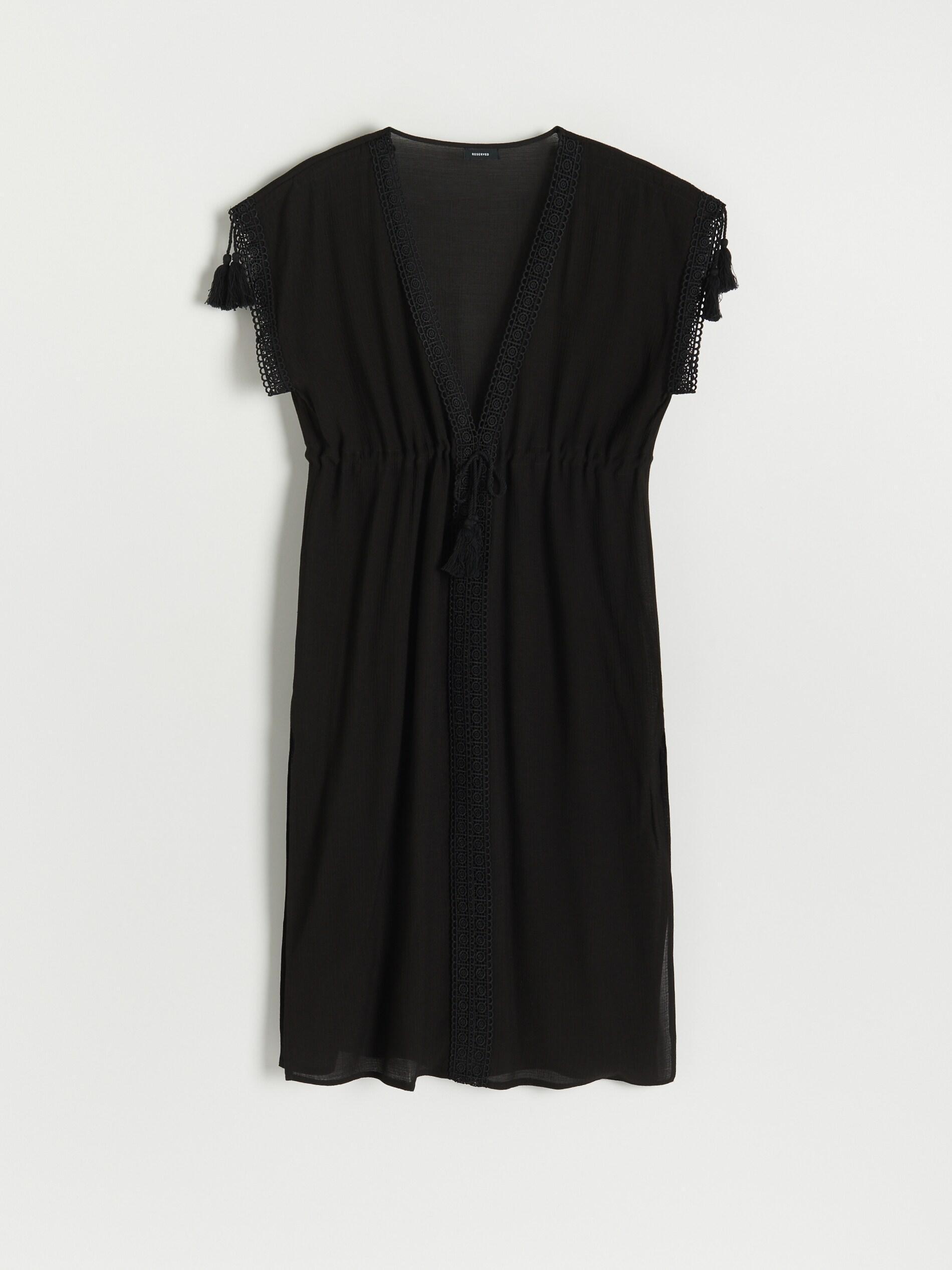 LADIES` PONCHO BLACK, , large image number 3
