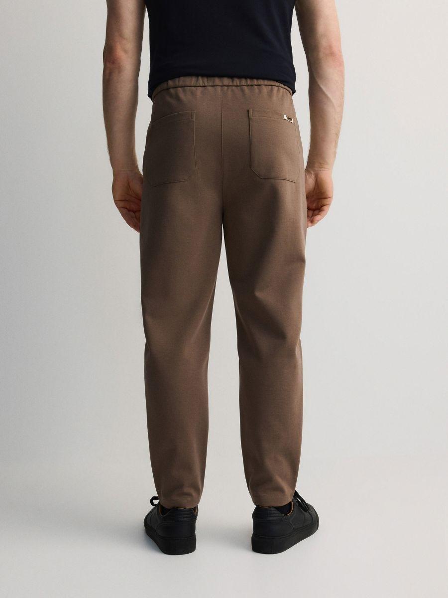 Brown Regular Chino Pants With Added Lyocell, , large image number 2