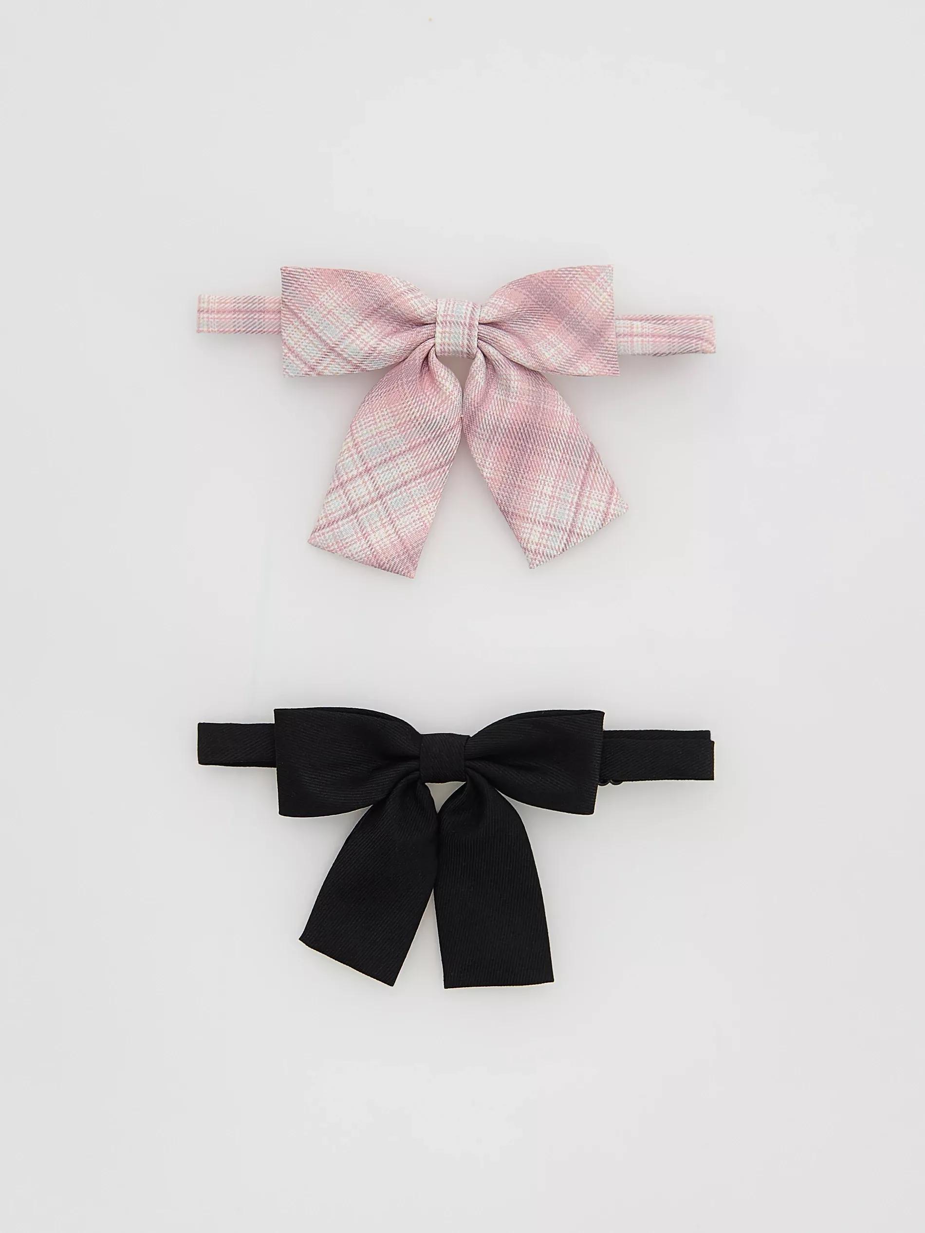 Multicolour Bow Tie 2 Pack, Multicolor, medium