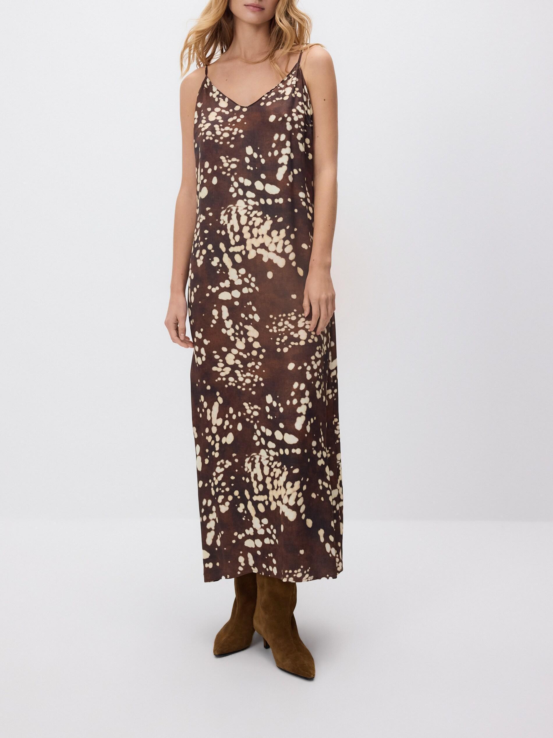 Multicolour Patterned Viscose Dress, Multicolor, large image number 1