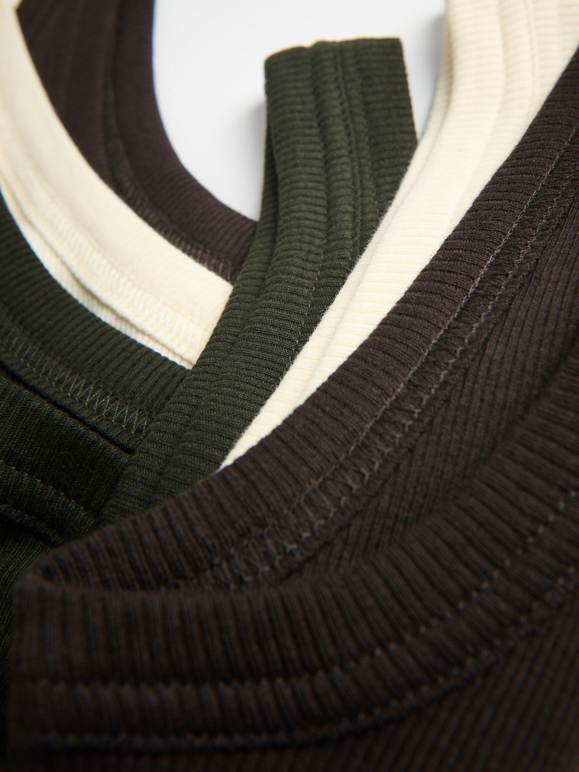 Cream Top With Thin Straps, Made Of Material With A High Cotton Content, , large image number 5