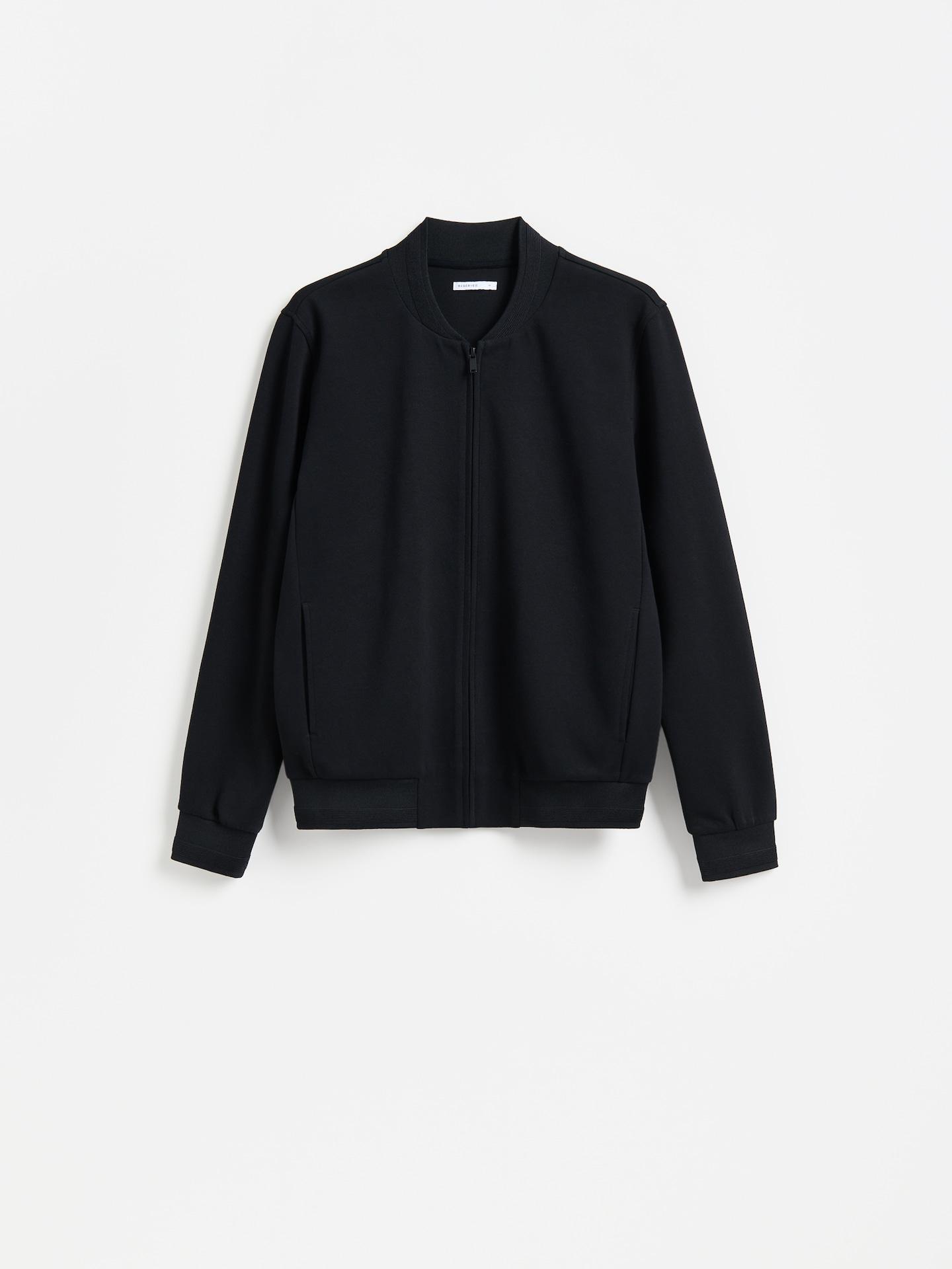 Blue Sweatshirt With Stand Up Collar, Navy, large image number 3