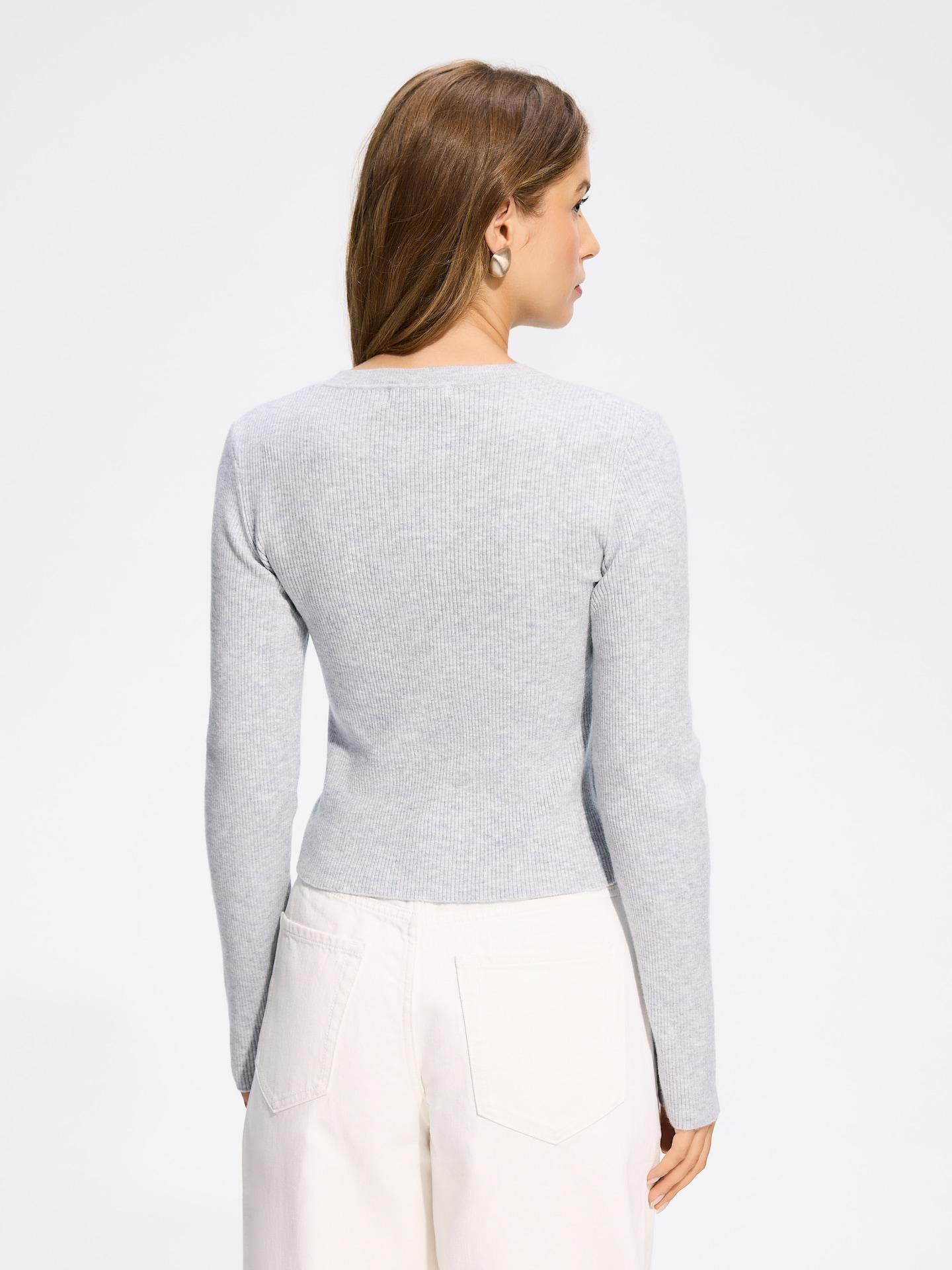Grey Cardigan With Modal, Grey, large image number 3