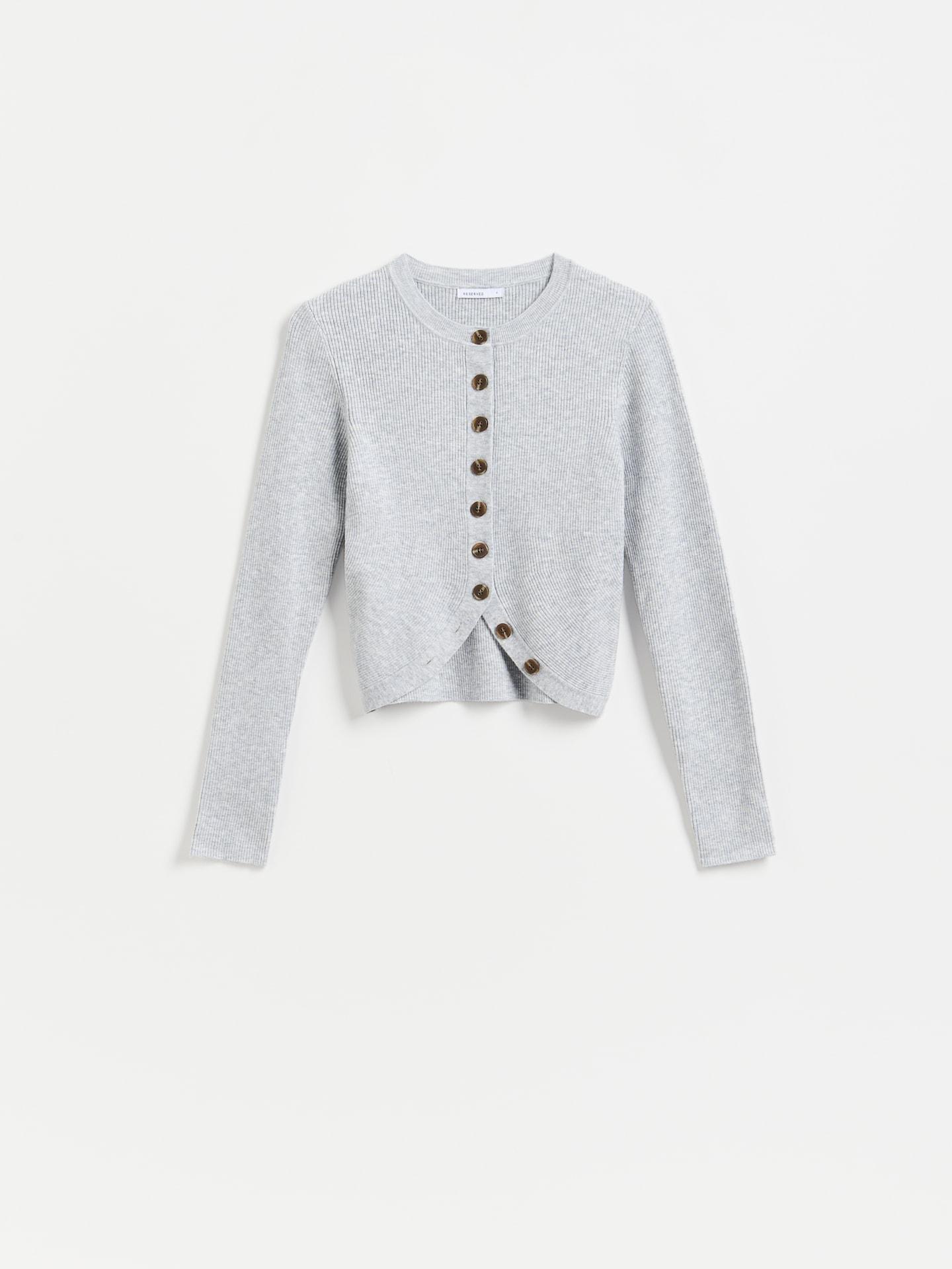 Grey Cardigan With Modal, Grey, large image number 4