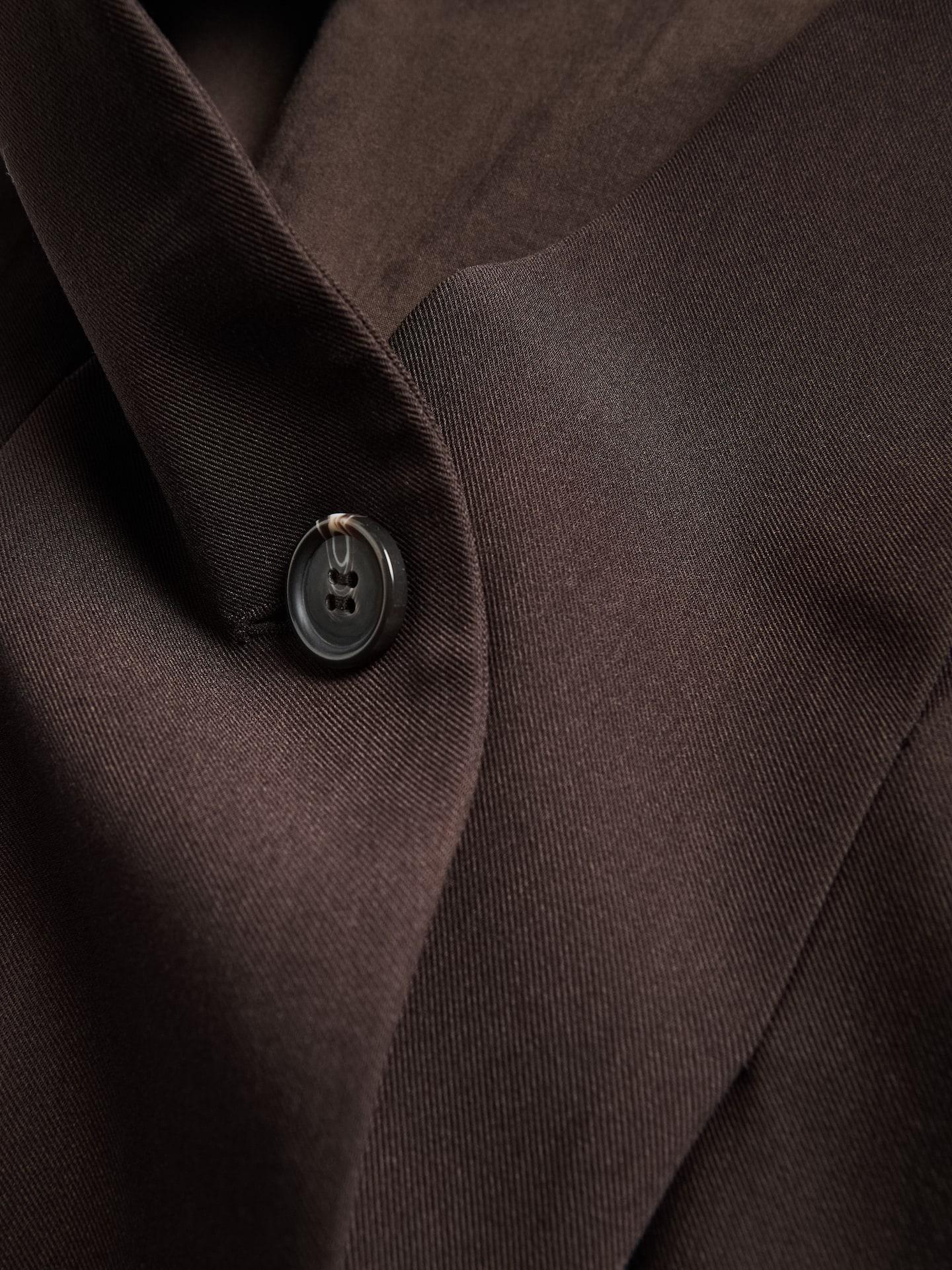 Brown Tailored Vest, Brown, large image number 4