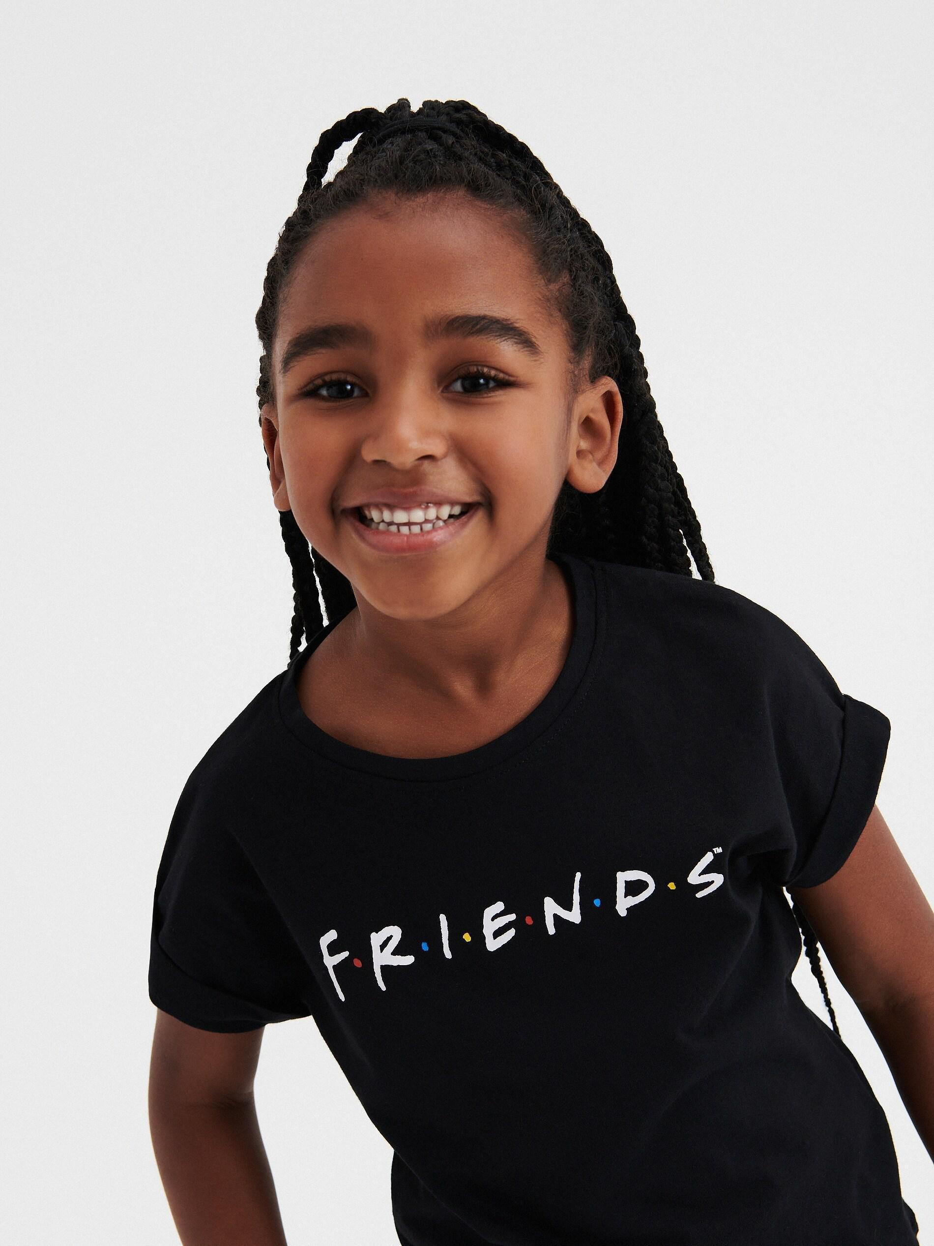 Black Friends T-Shirt, Kids Girls, , large image number 0